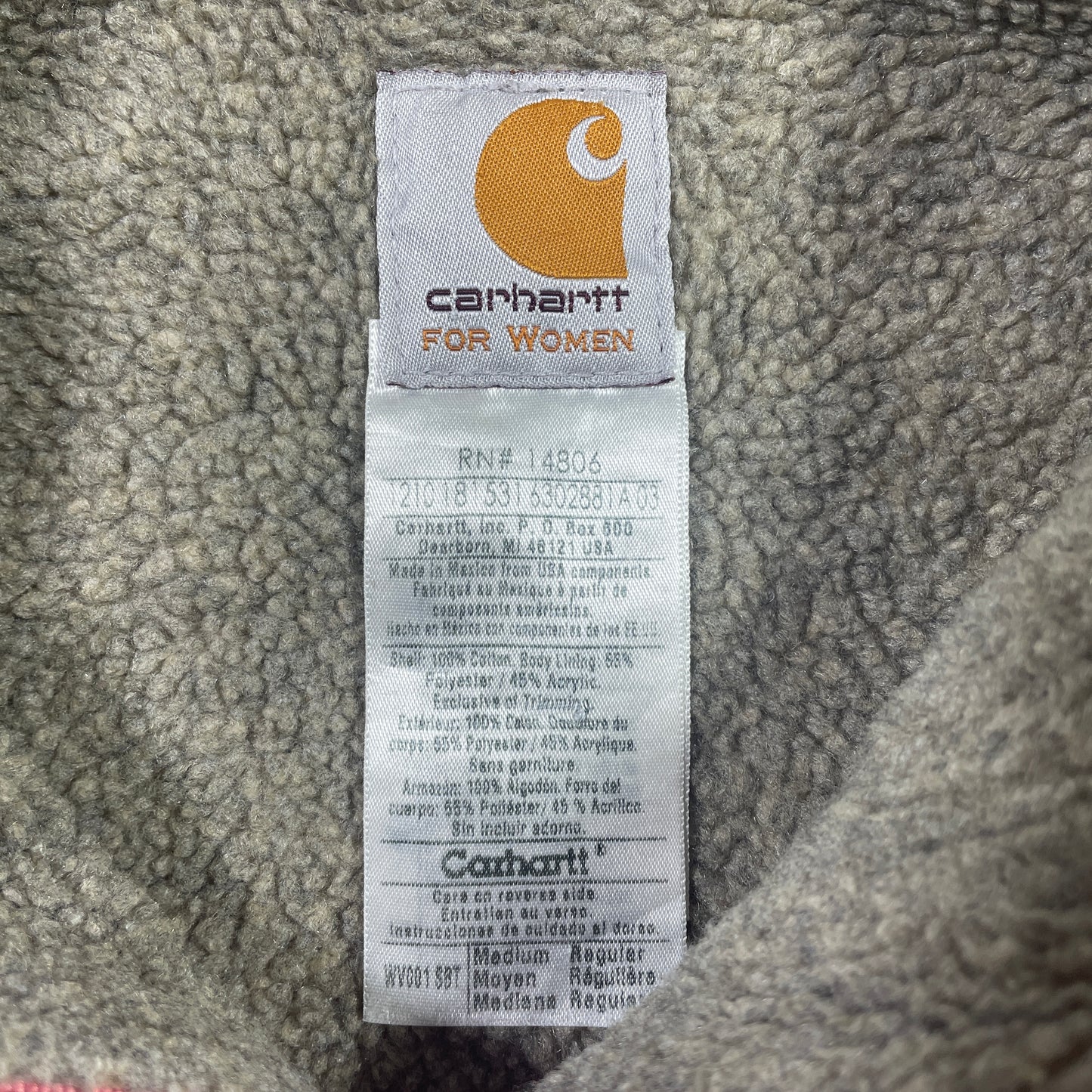 (Ladies M) Vintage CARHARTT Duck Vest Jacket / A0892J