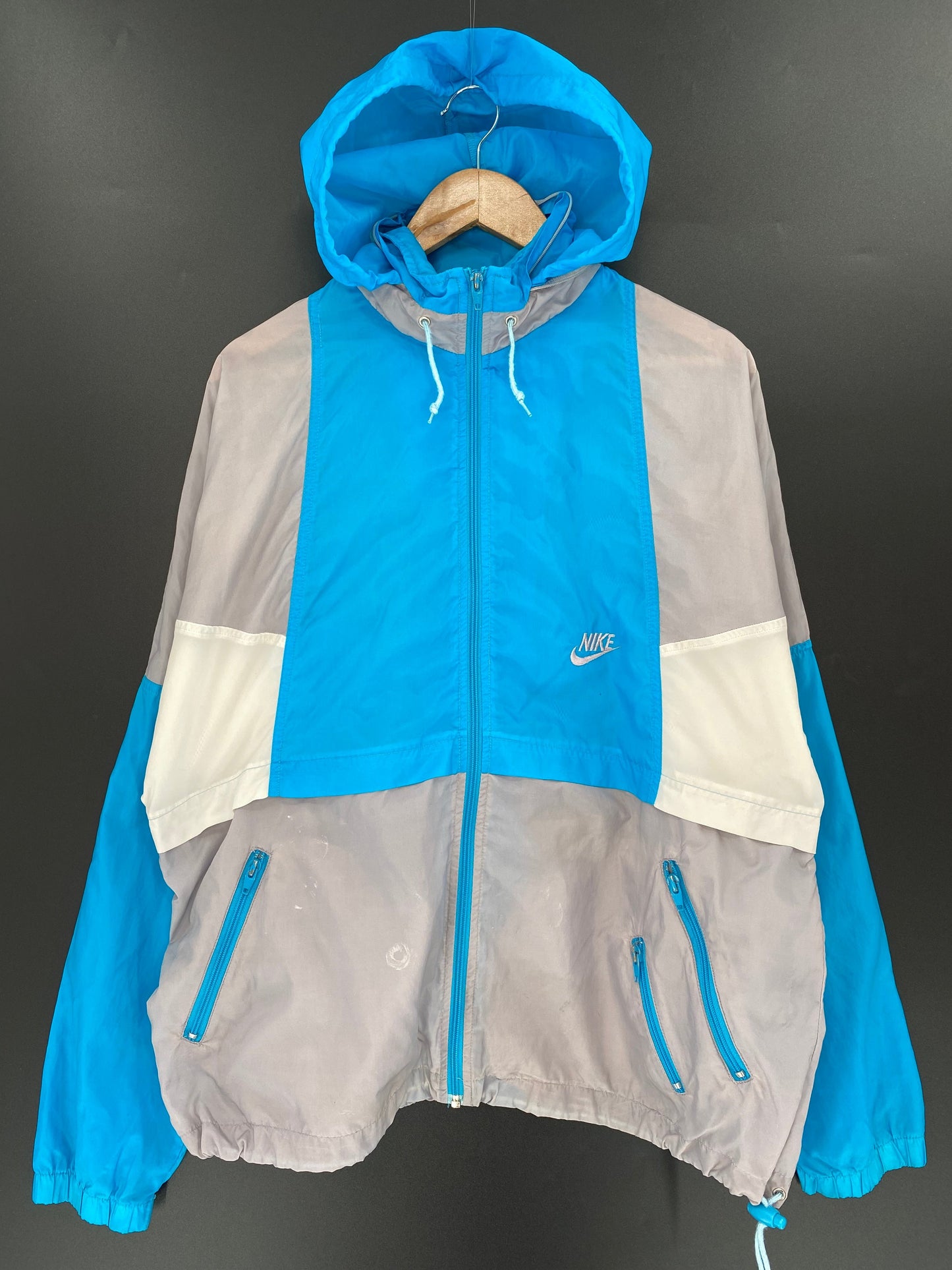 90’s NIKE Silver tag Size L Vintage Nylon Jacket / F6497N
