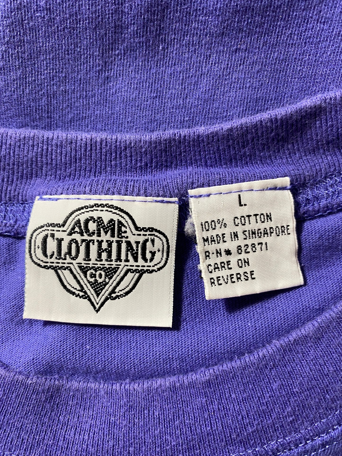 1992 LOONEY TUNES TAZ BUGS BUNNY Size L Vintage T-Shirt / E9478T