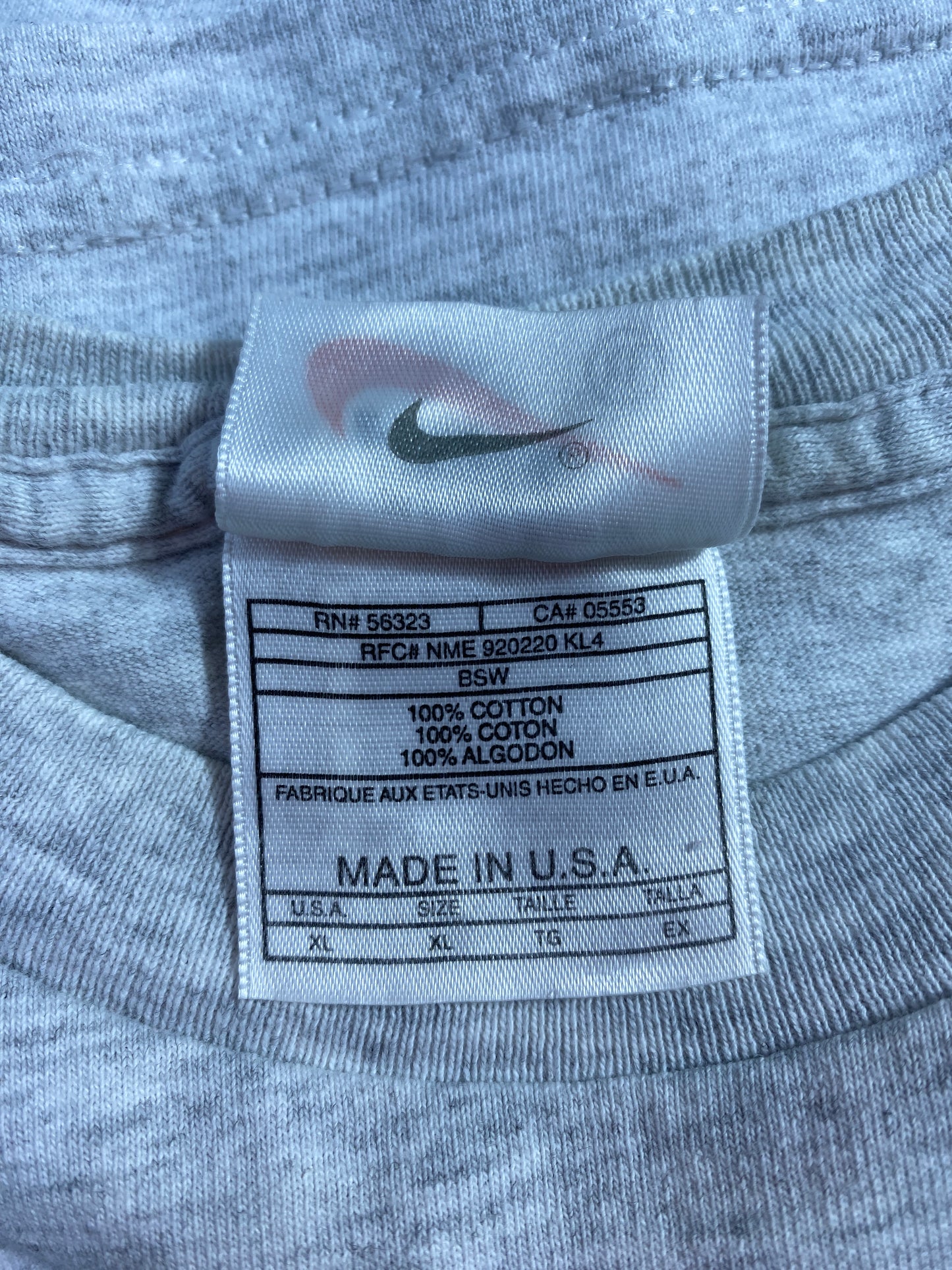 90's NIKE Made in USA Size XL Vintage T-shirt / F8876T