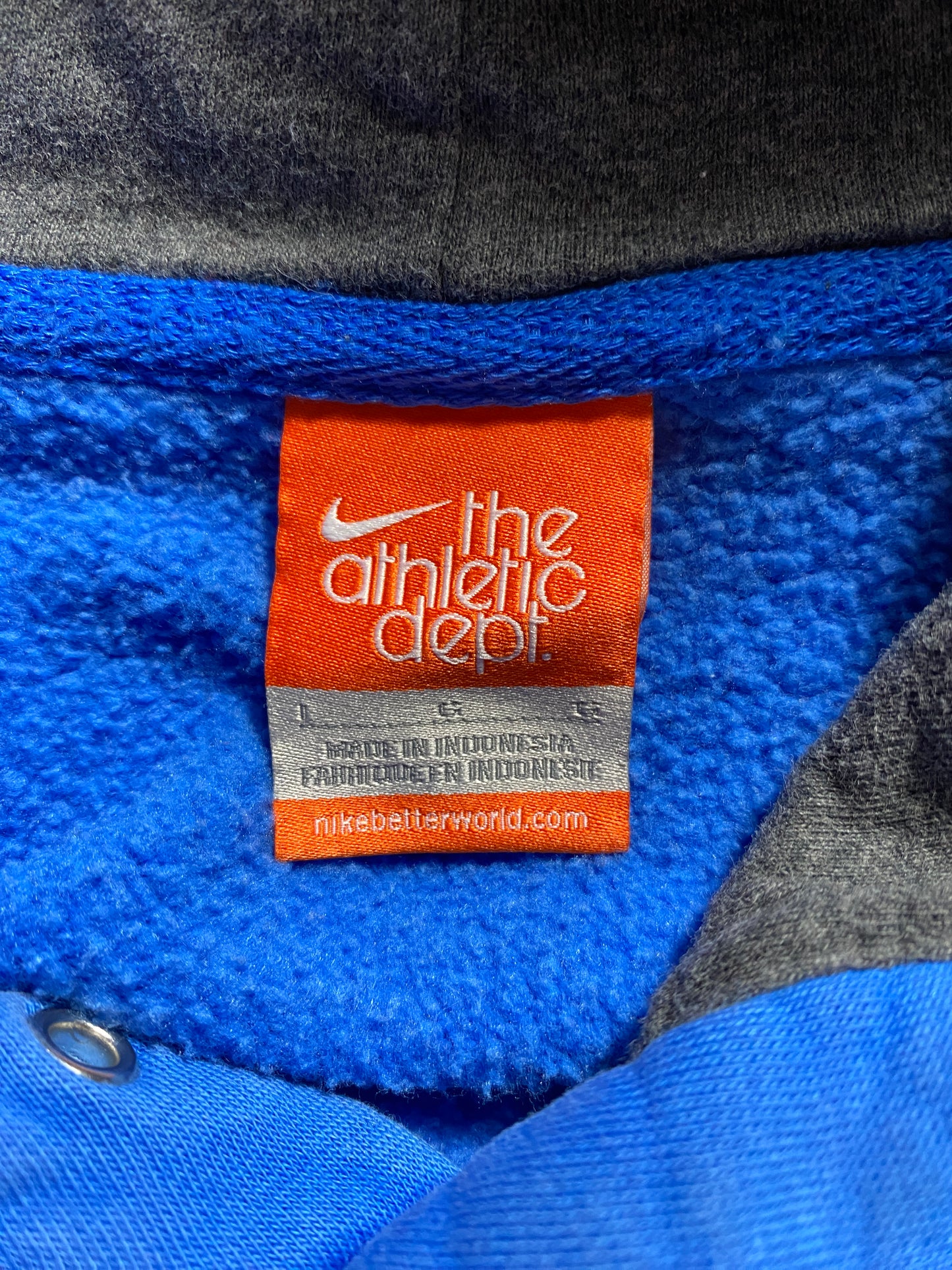 Vintage NIKE MINI SWOOSH Size L Hoodie Sweat-Shirt / G4087S