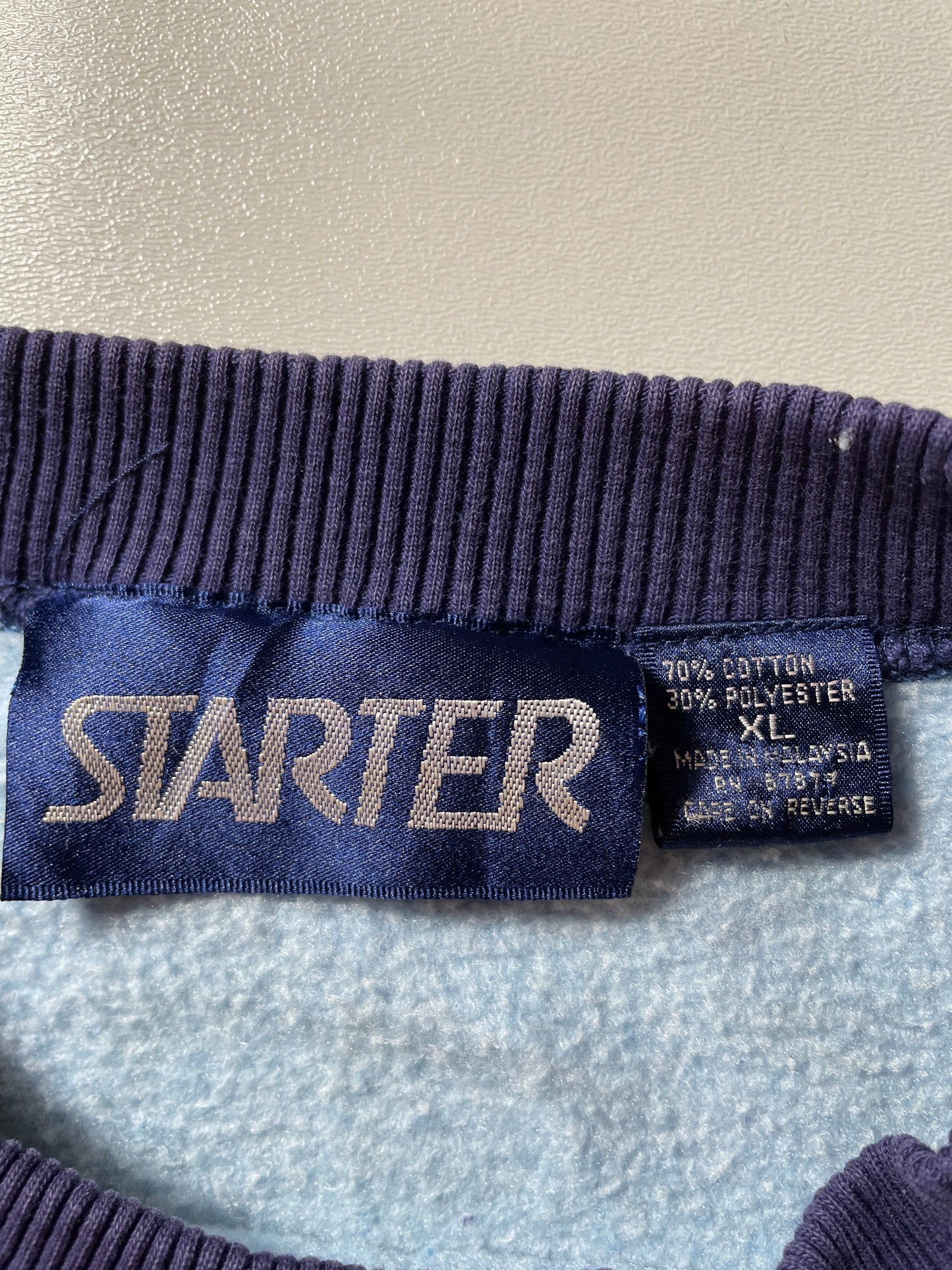 Early 90’s STARTER x NORTH CAROLINA Size XL College Sweat-shirt / F7252S