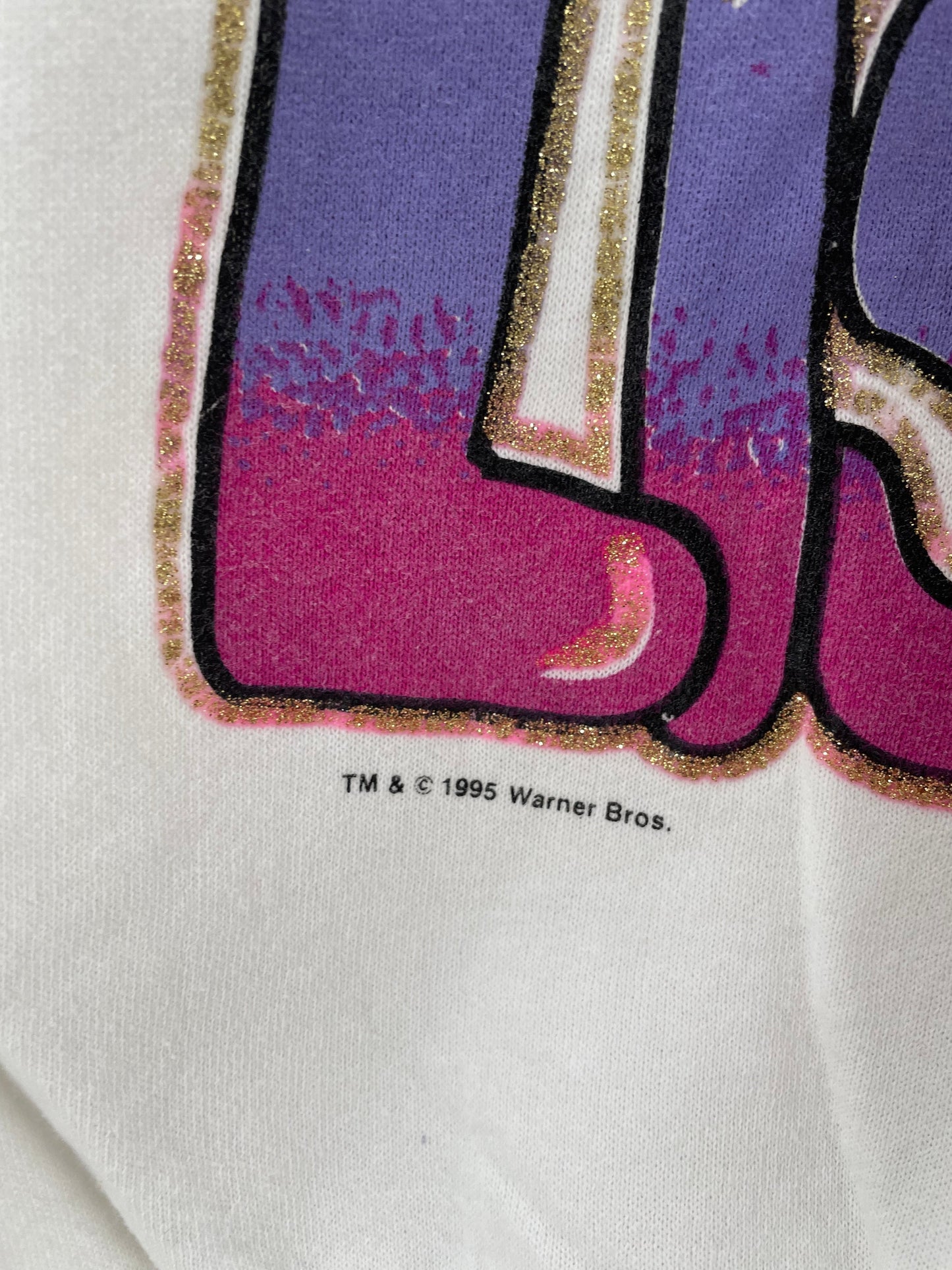 1995 LOONEY TUNES TWEETY SYLVESTER Made in USA Size L Vintage Sweat-shirt / G7014S