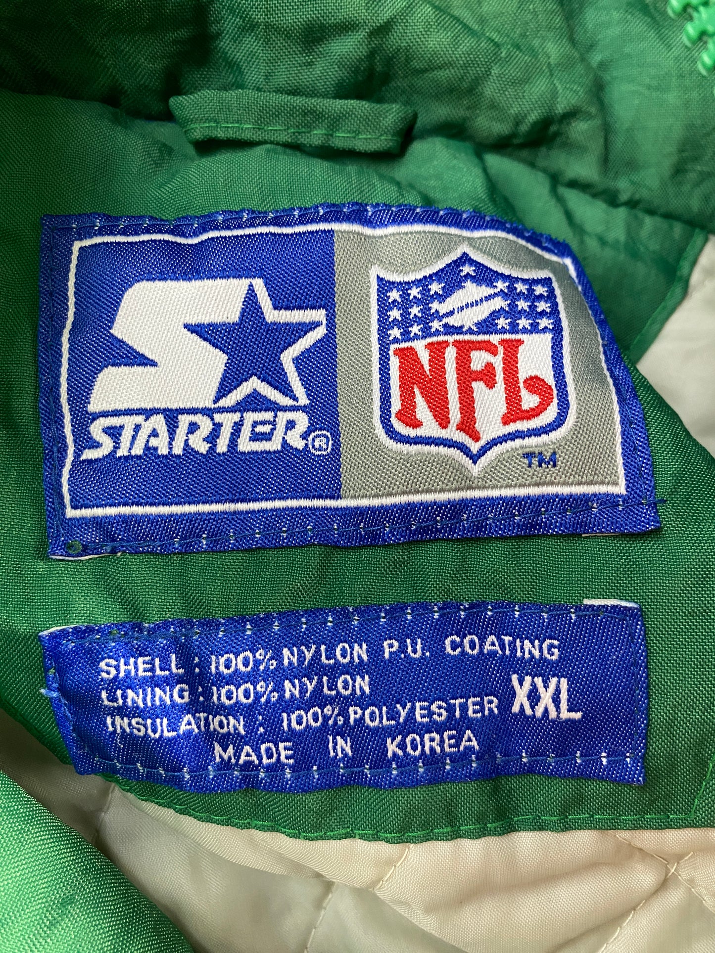 90’s STARTER x PHILADELPHIA EAGLES Size XXL NFL Padded Nylon Jacket / F6061N