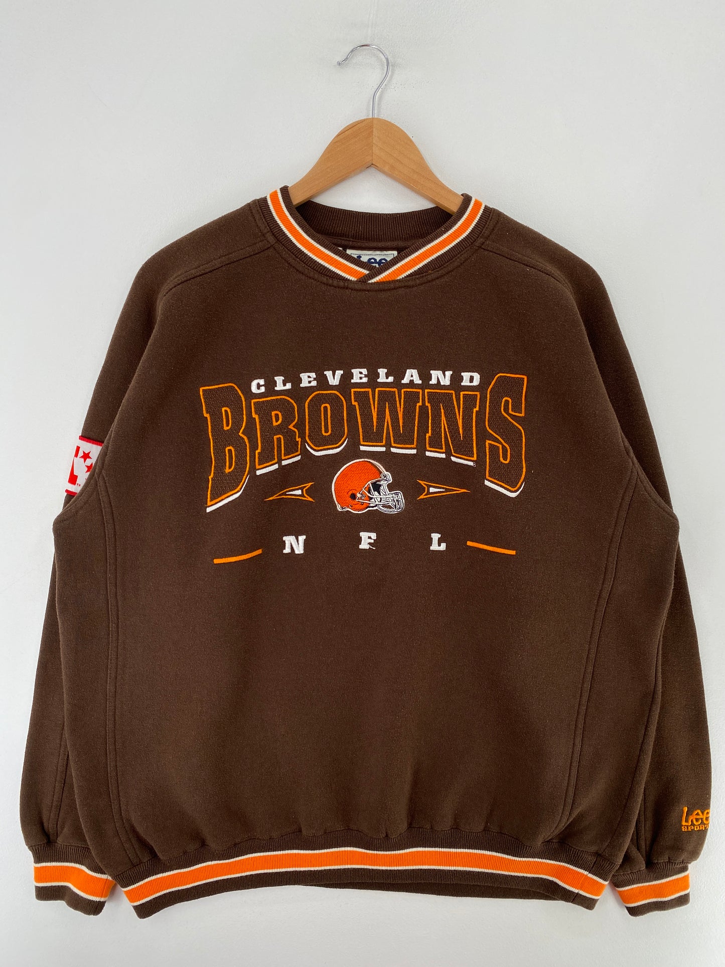 Vintage CLEVELAND BROWNS Size L NFL Sweat-shirt / G645S