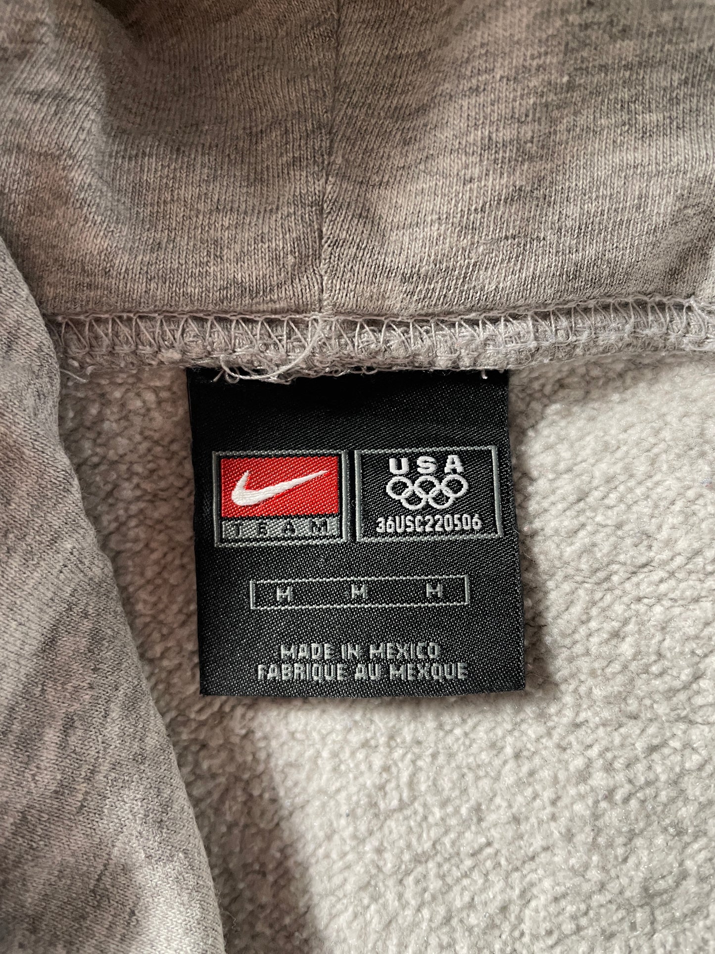 00' NIKE x OLYMPIC TEAM USA Size M Vintage Hoodie Sweat-Shirt / F7674S