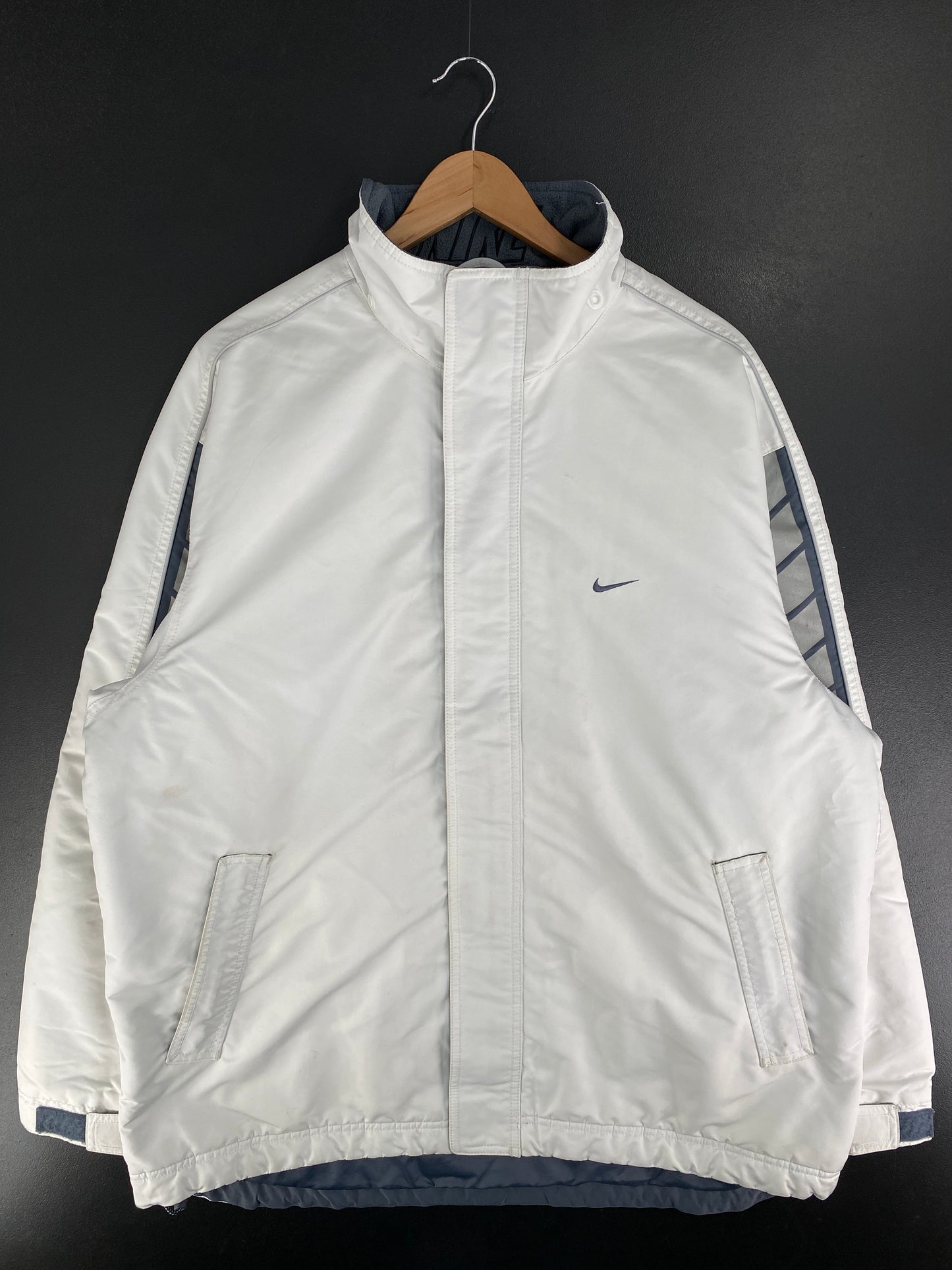 00' NIKE Size L Vintage Nylon Padded Zip-up Jacket / G5778N