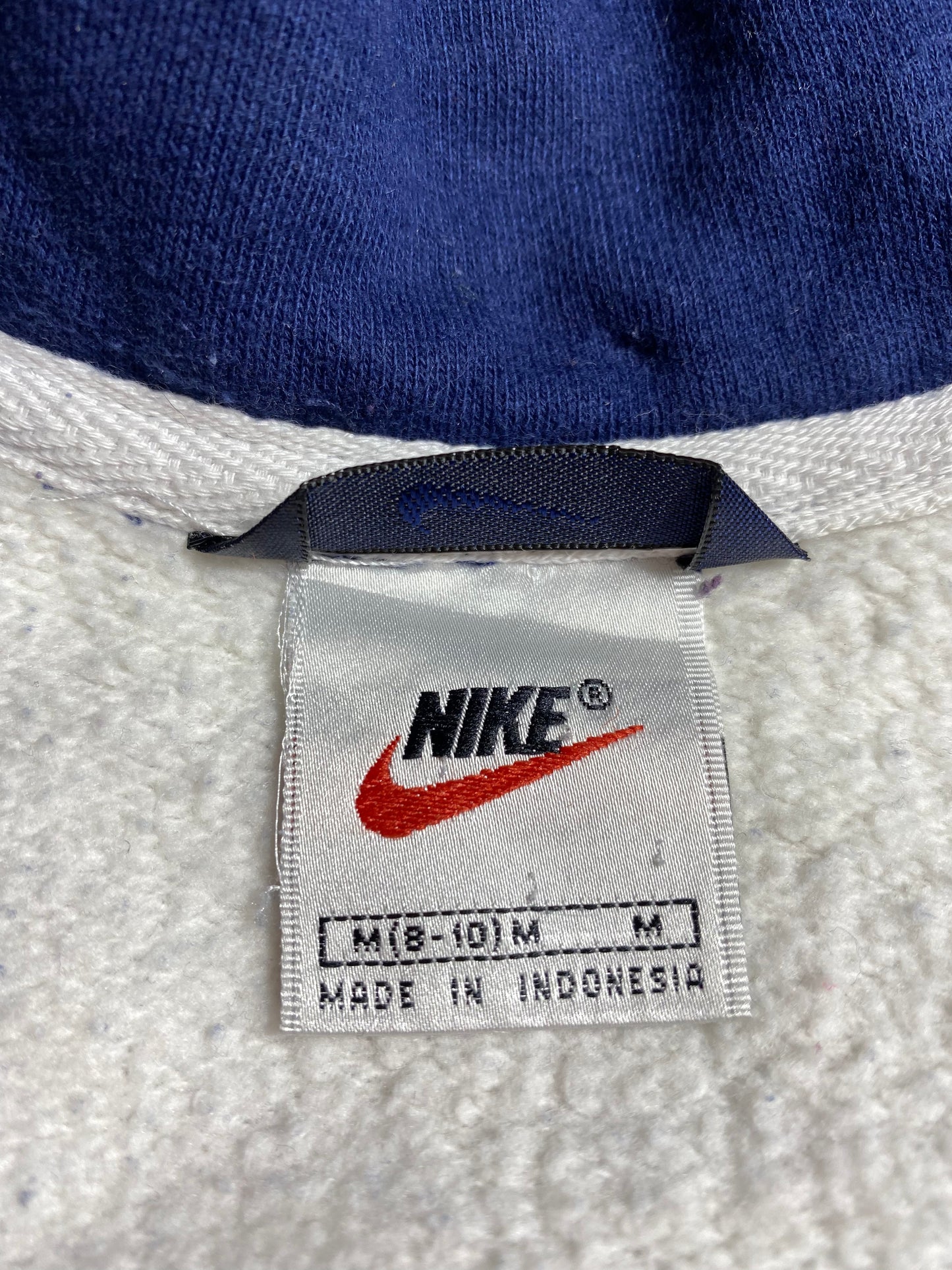 90's NIKE Size Ladies M Vintage Half-zip Sweat-Shirt / G2032S