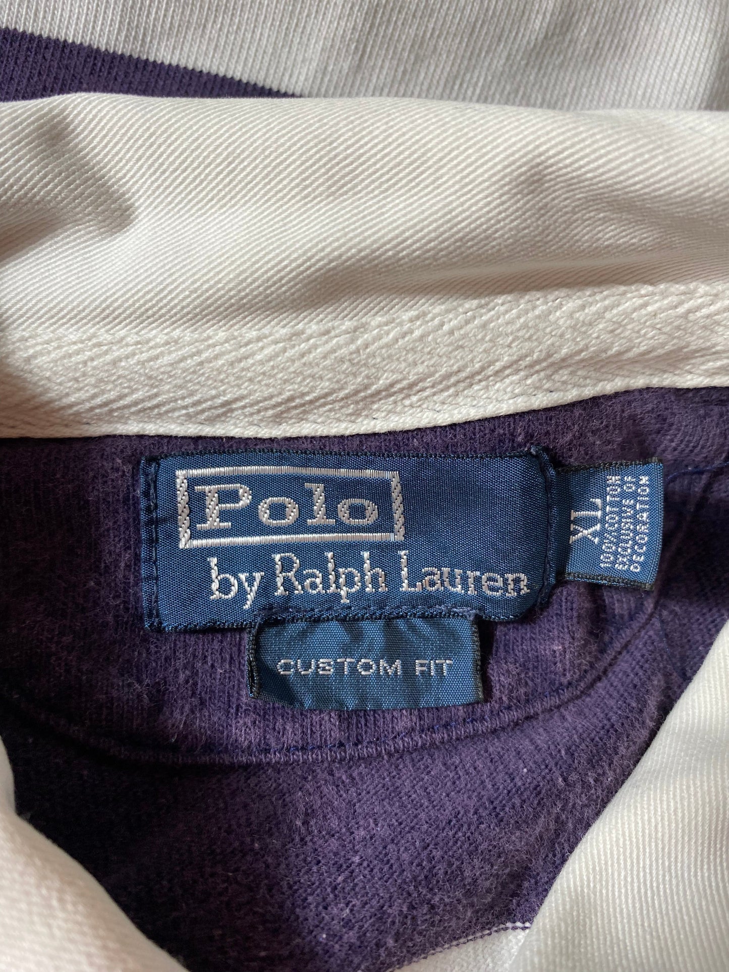 90’s POLO RALPH LAUREN Size XL Vintage Rugby-Shirt / G2168R
