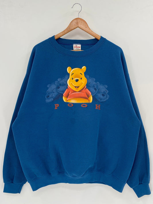 00’ DISNEY WINNIE THE POOH Made in USA Size XXL Vintage Sweat-shirt / F1452S