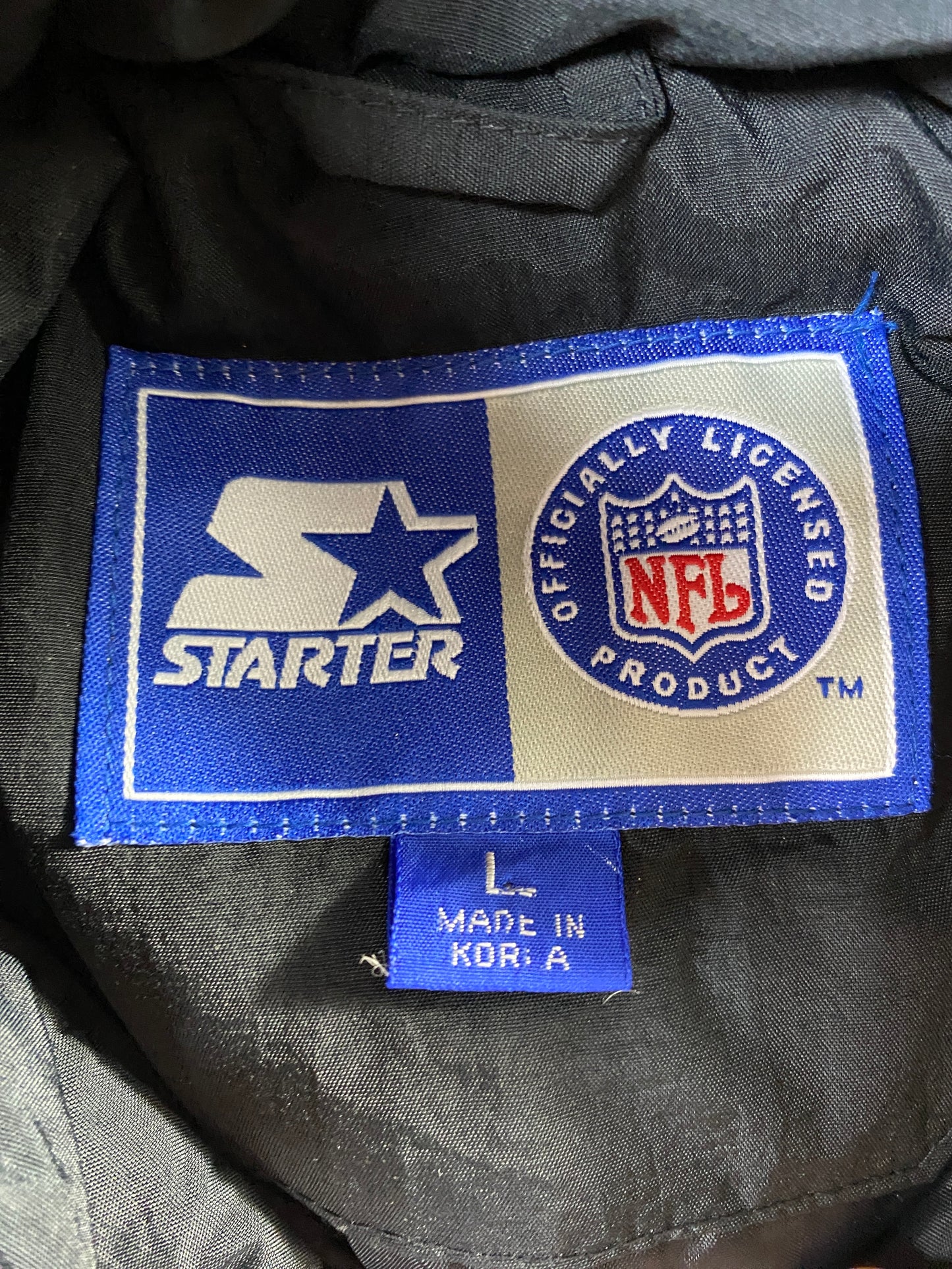 .90’s STARTER x PITTSBURGH STEELERS Size L NFL Padded Nylon Jacket / F3168N