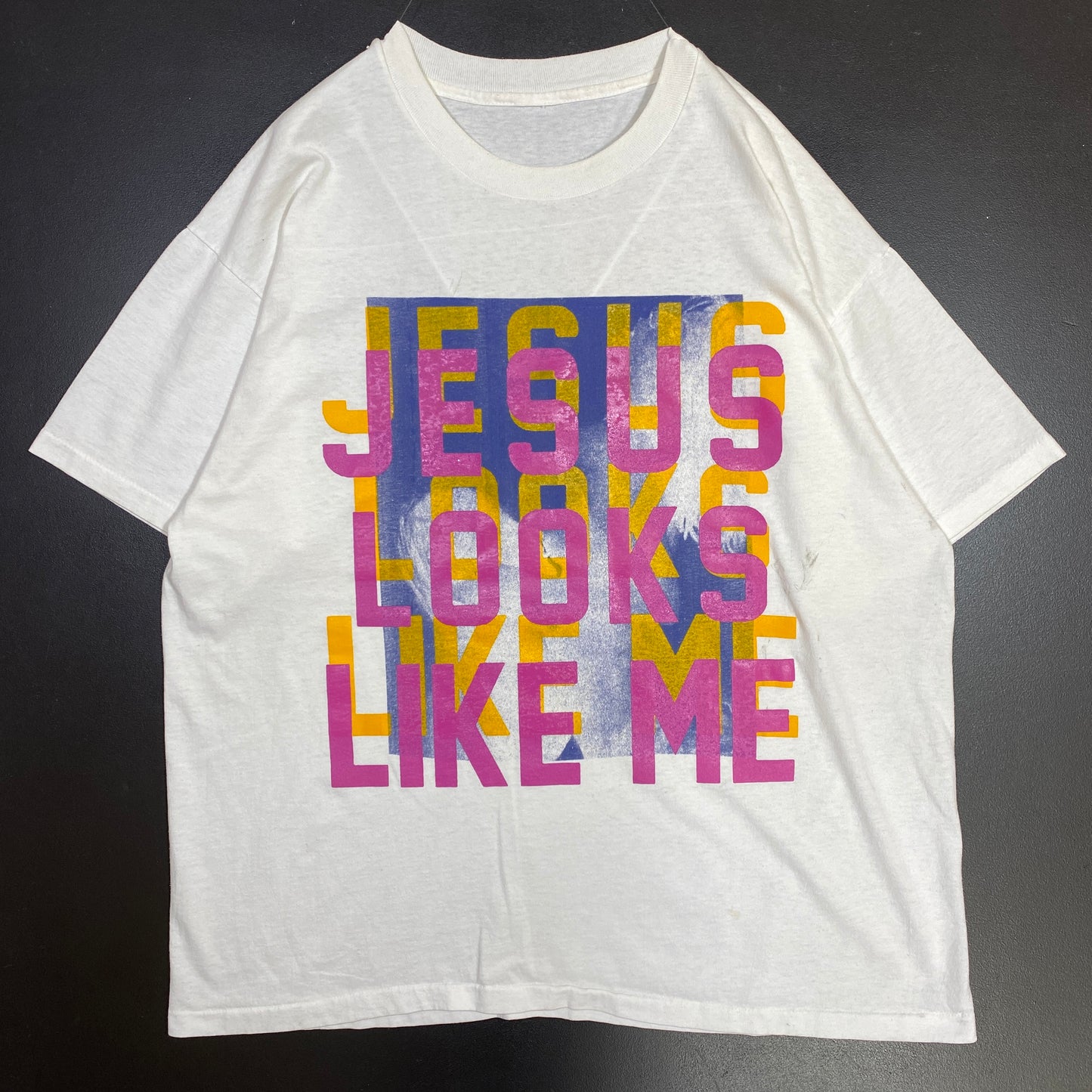 (Approx.XL) 90's JESUS LOOKS LIKE ME T-Shirts / A0517T