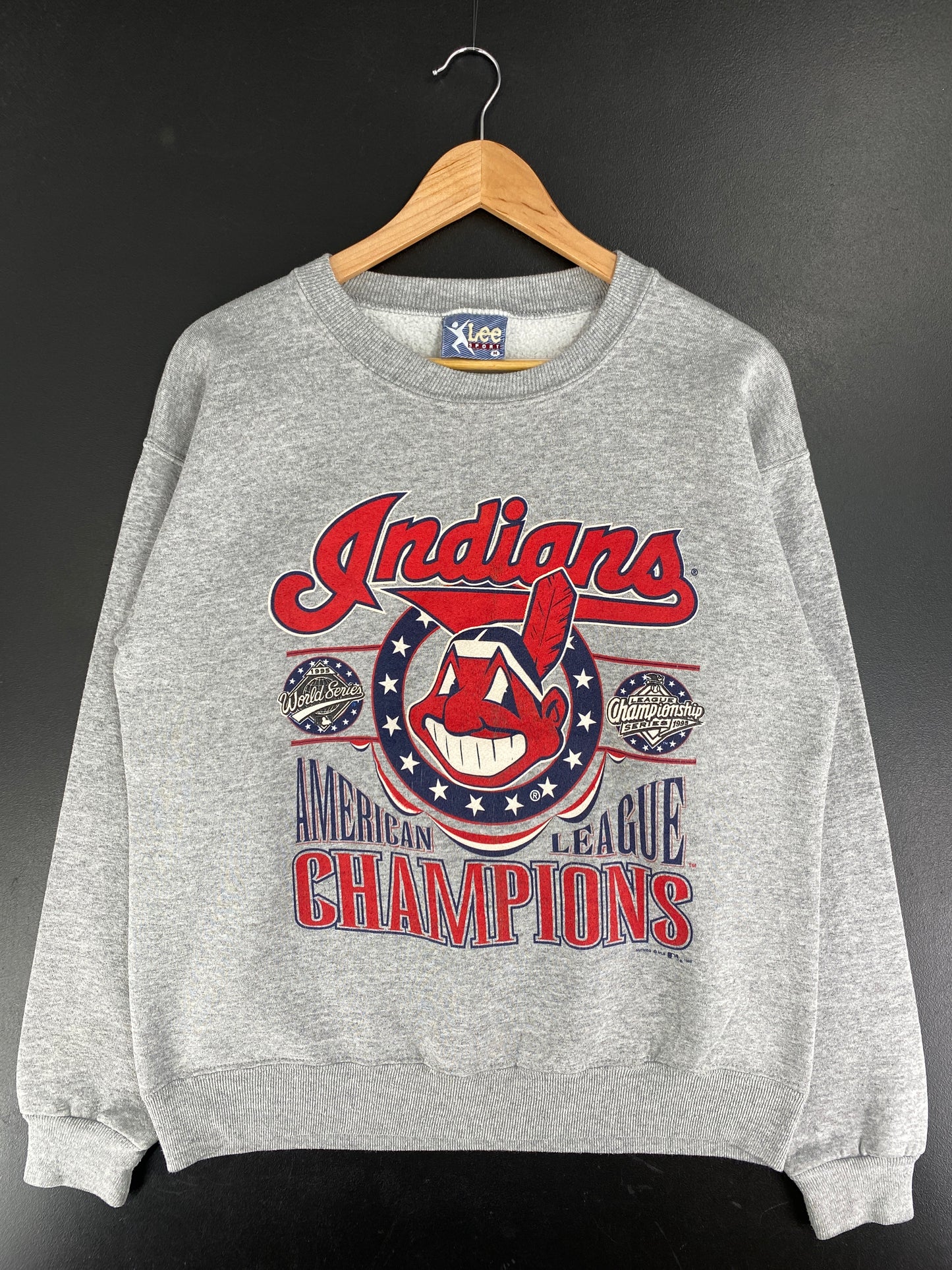 1995 AMERICAN LEAGUE Size M Vintage MLB Sweat-Shirt / F3881S