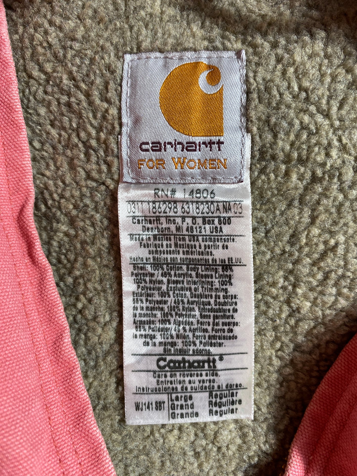 Vintage CARHARTT Size Ladies L Duck Jacket / G3481J