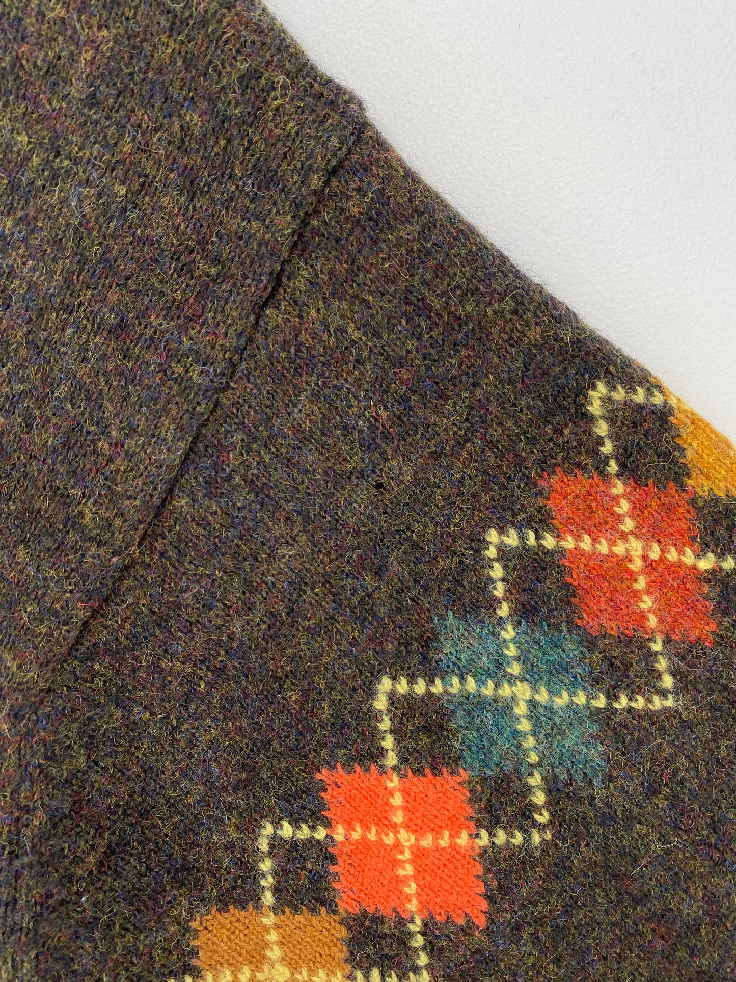 90's BENETTON Size Bo Tag (Approx.XL) Vintage Wool Cardigan / G613K