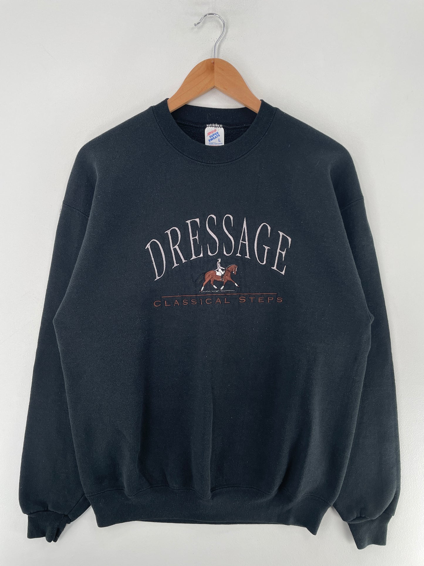 90's DRESSAGE Made in USA Size L Vintage Sweat-shirt / G2182S