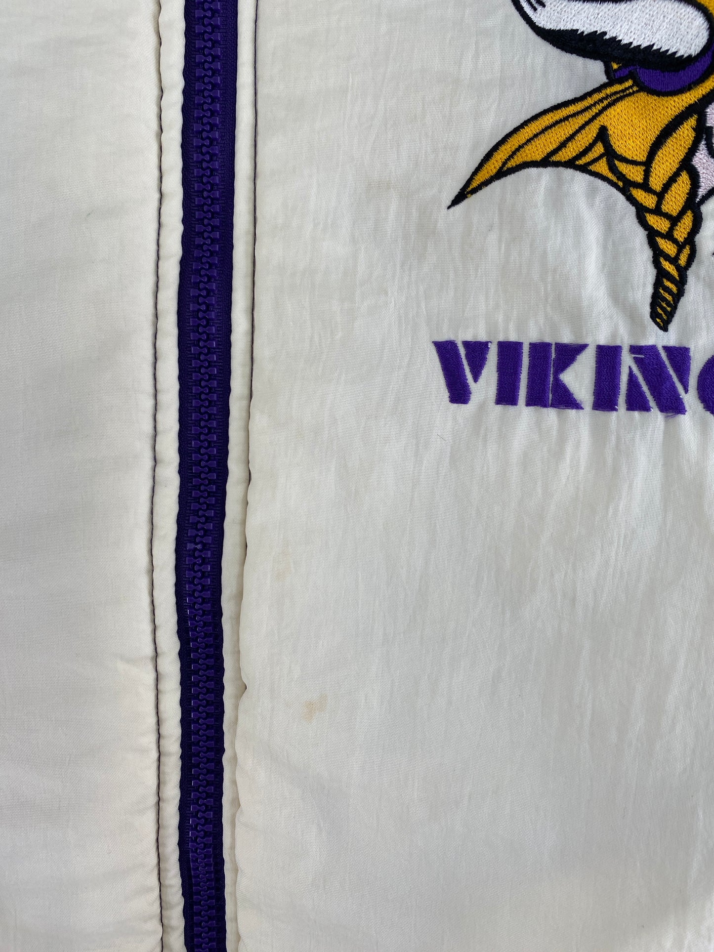 90’s MINNESOTA VIKINS Size XL Padded Reversible Nylon Jacket / F5024N