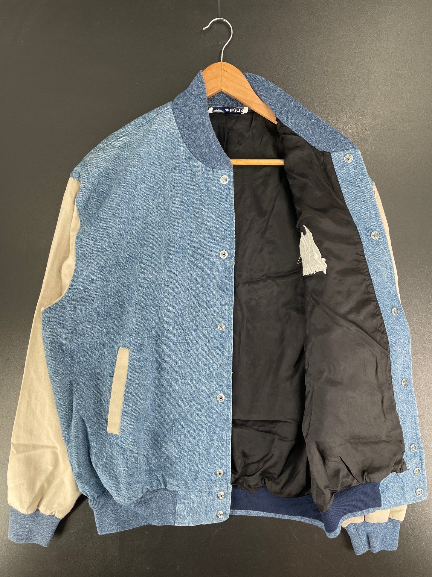 90’s Remake ADIDAS x NEW YORK YANKEES Size XL Vintage MLB Denim Jacket / F5927J