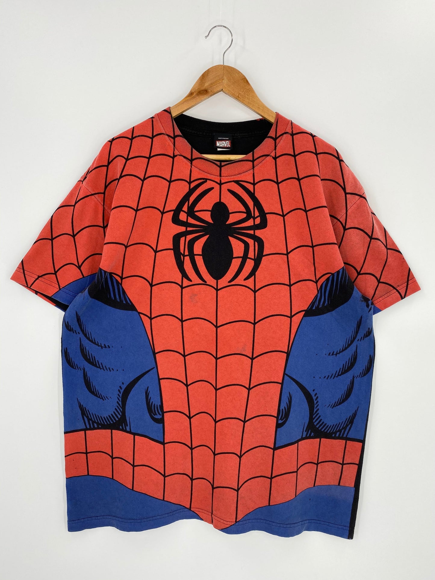 00’ MARVEL SPIDER-MAN Size XL Vintage T-shirt / F1196T