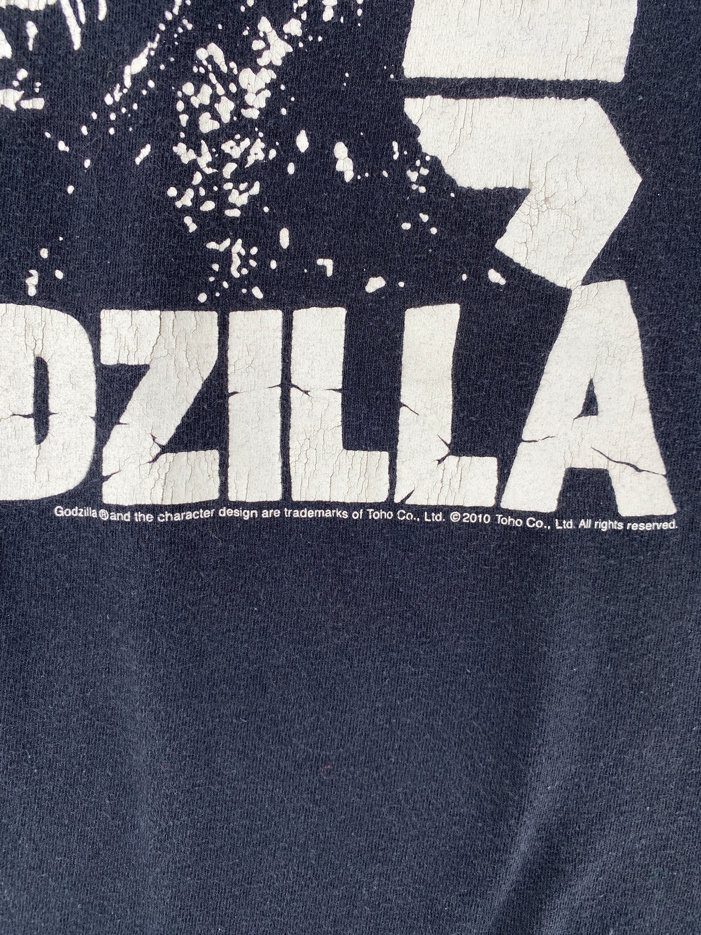 .2010 GODZILLA Size XL Vintage T-Shirt / F1495T