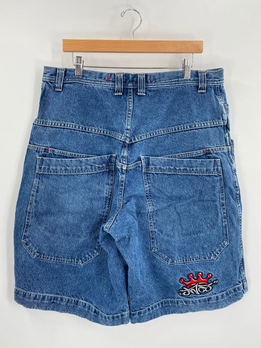 .00’ JNCO JEANS Size W36xL12 Denim Shorts / F8132P
