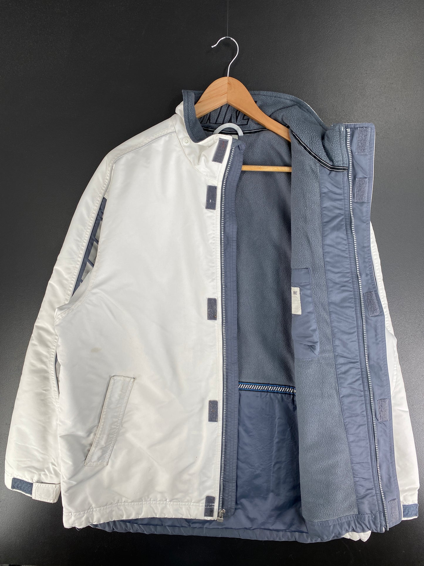00' NIKE Size L Vintage Nylon Padded Zip-up Jacket / G5778N