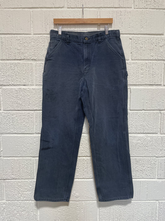 (W33xL30) Vintage CARHARTT Distressed Style Duck Pants / A1161P