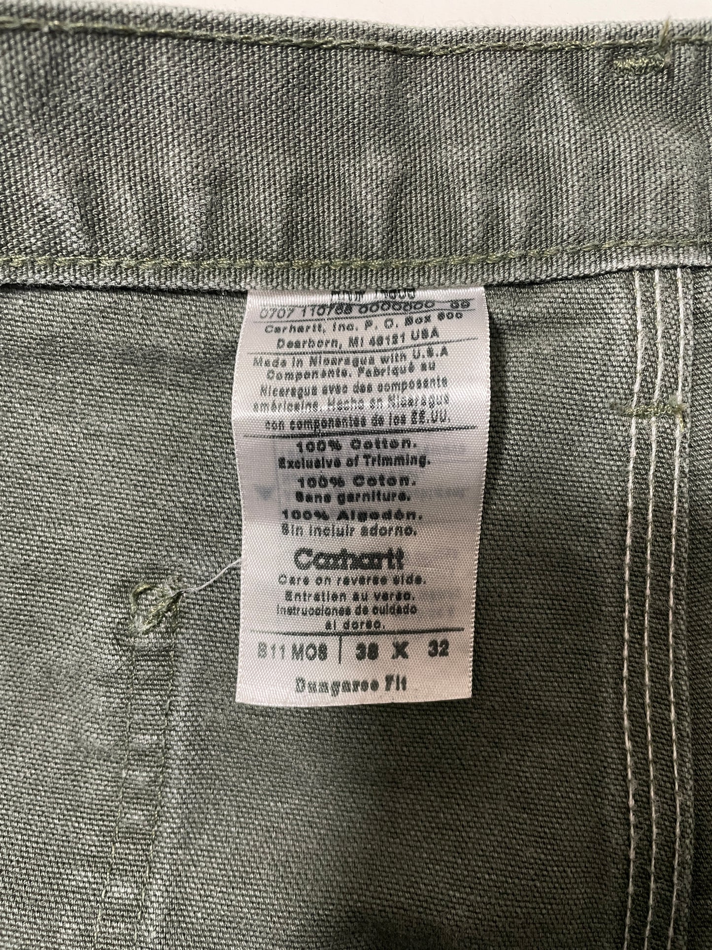 (W38xL32) Vintage CARHARTT Duck Pants / A1156P