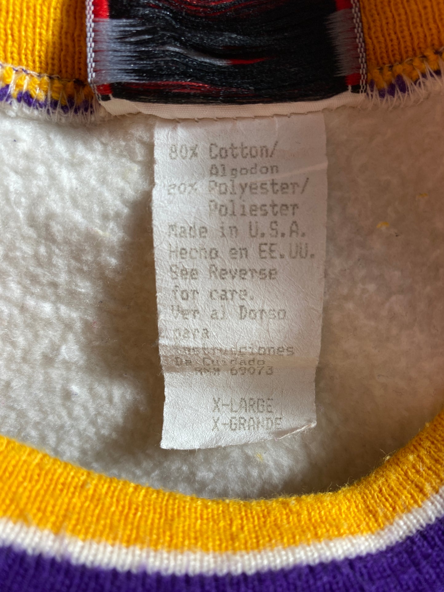 90's LSU Made in USA Size XL Vintage College Sweat-Shirt / F5244S