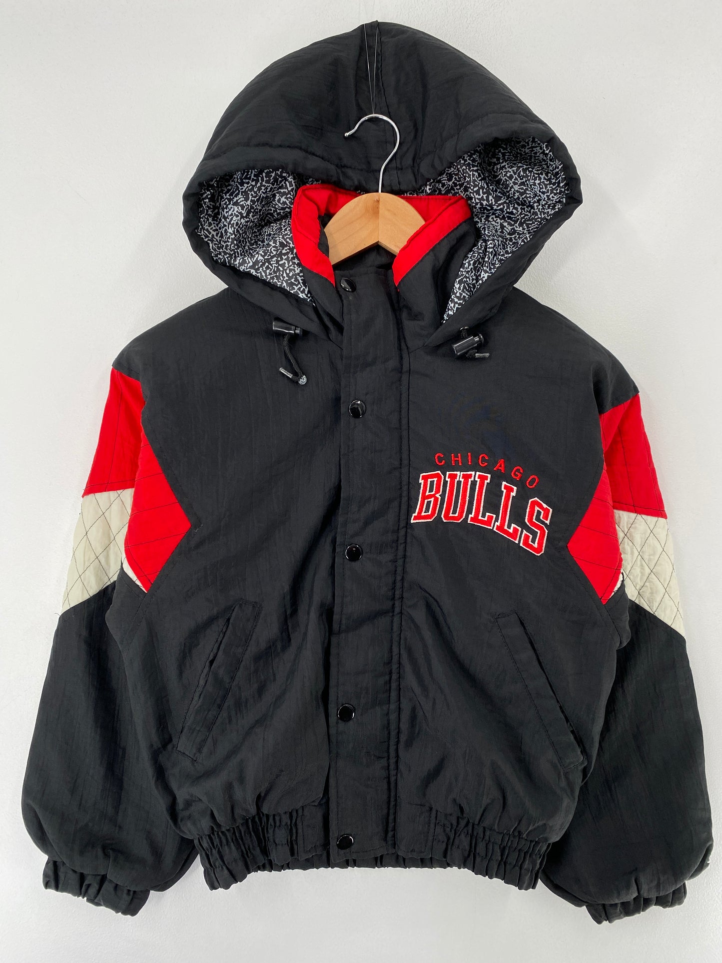 90's Kids STARTER x CHICAGO BULLS Size Boys Kids S NBA Padded Nylon Jacket / F8403N