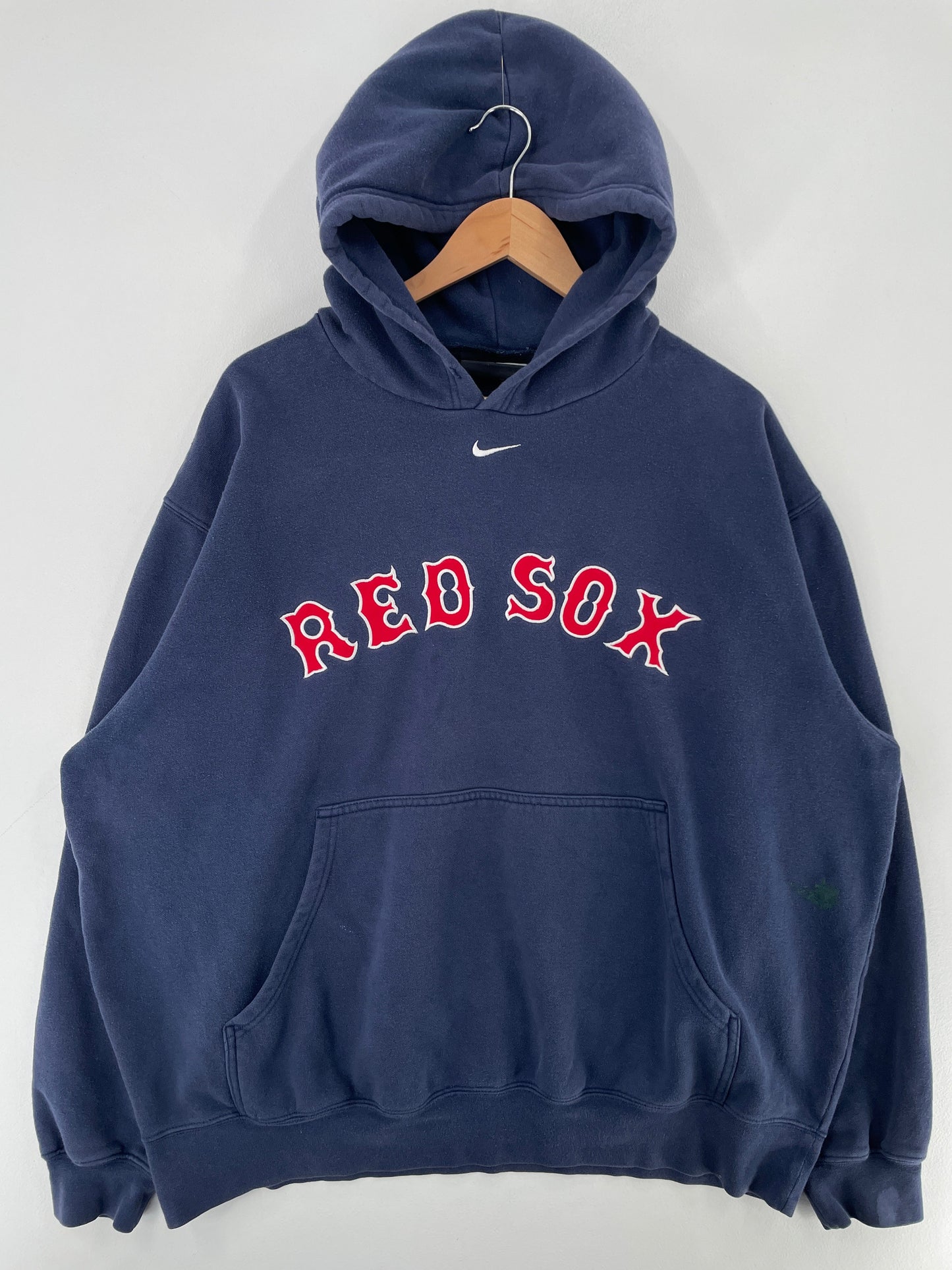 00' NIKE x RED SOX Size XL Vintage MLB Hoodie Sweat-shirt / G993S