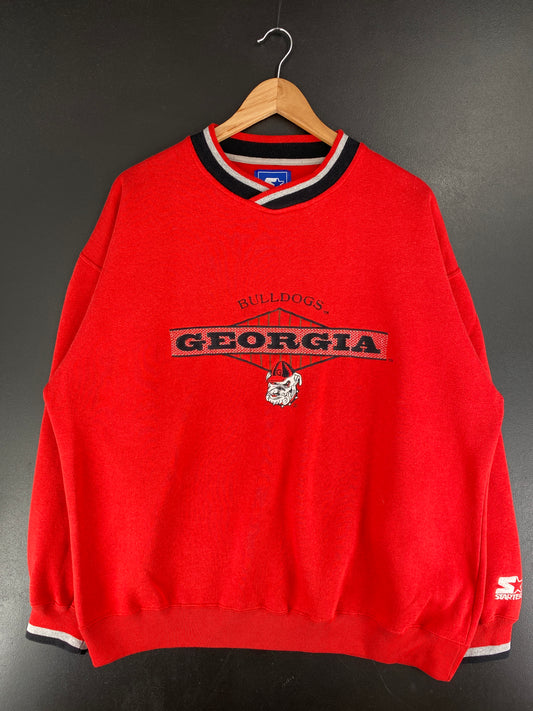 90’s STARTER x GEORGIA BULLDOGS Size XL College Sweat-Shirt / F4455S