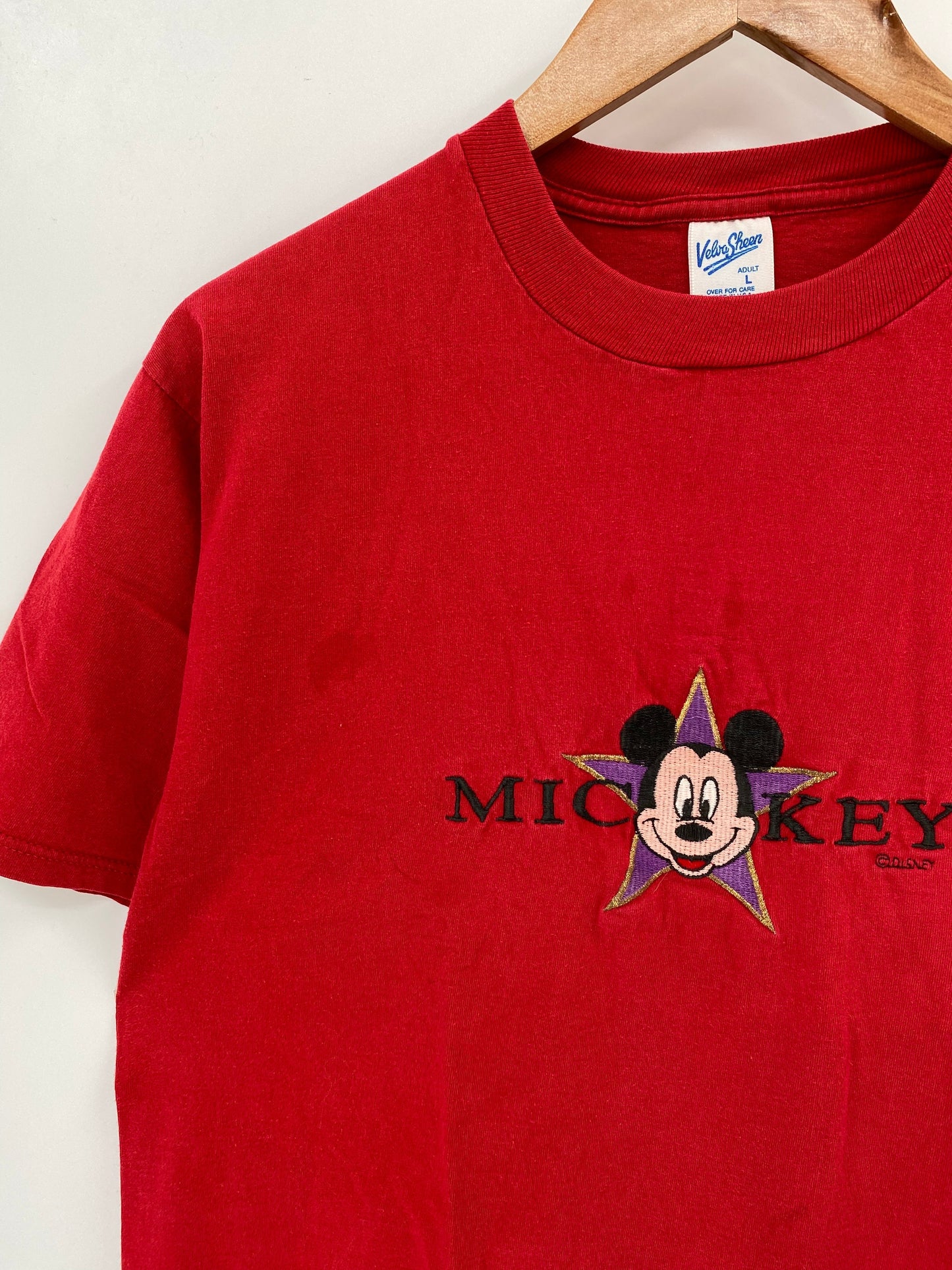 90’s DISNEY MICKEY Made in USA Size L Vintage T-Shirt / G7371T