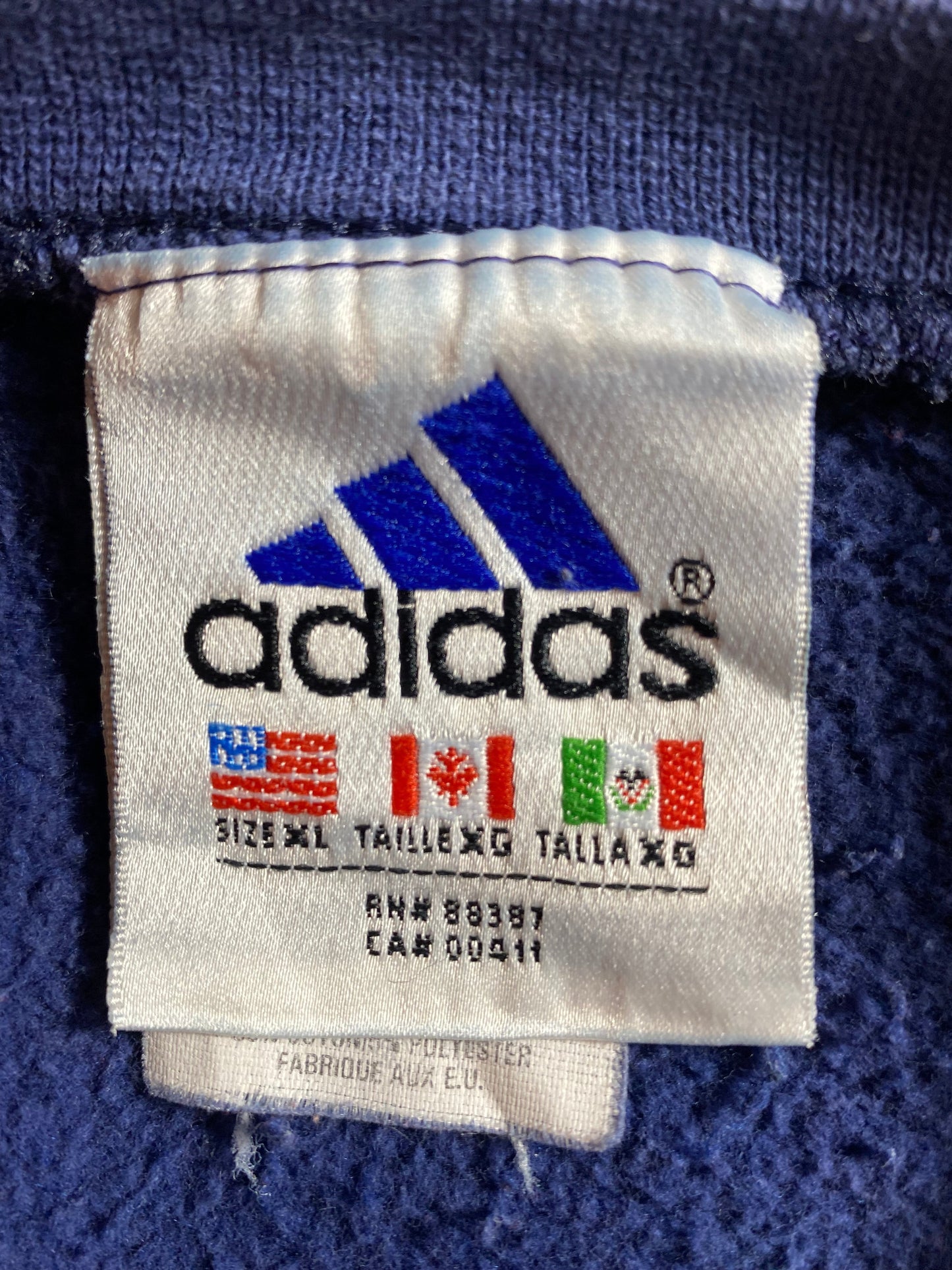 90’s ADIDAS Size XL Vintage Sweat-shirt / G6859S