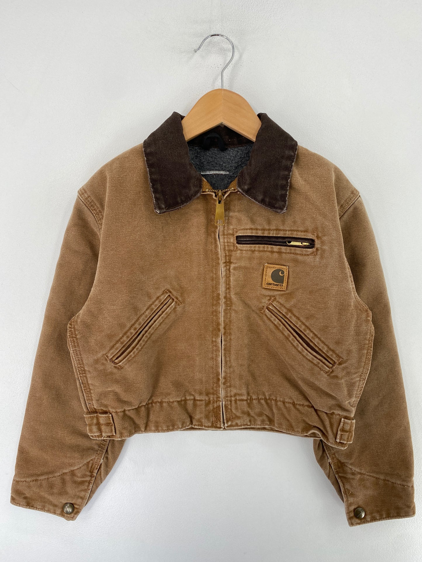 .90's Kids CARHARTT DETROIT Made in USA Size Kids S Vintage Duck Jacket / G1364J