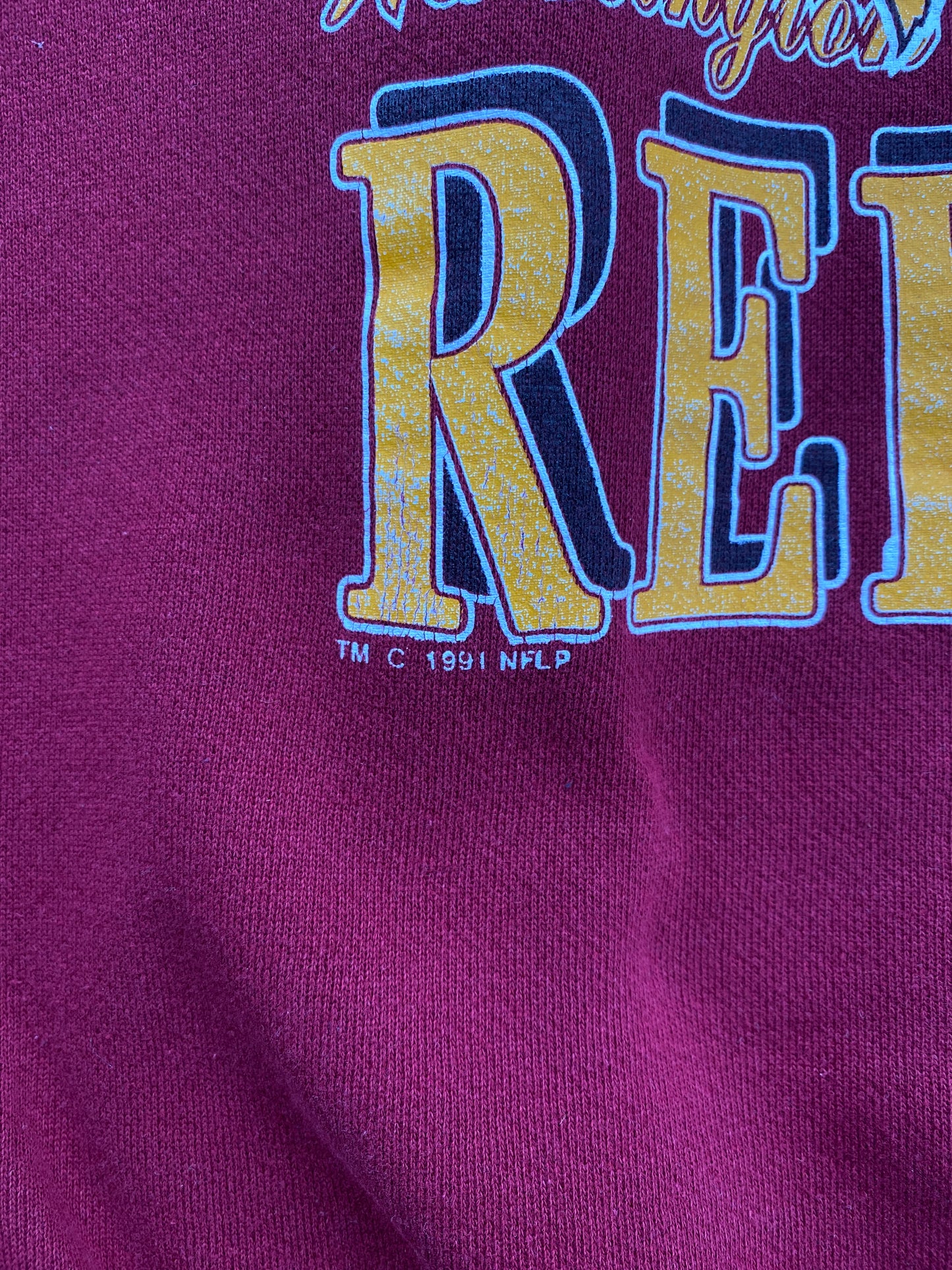 1991 WASHINGTON REDSKINS Made in USA Size L Vintage NFL Sweat-Shirt / G6099S