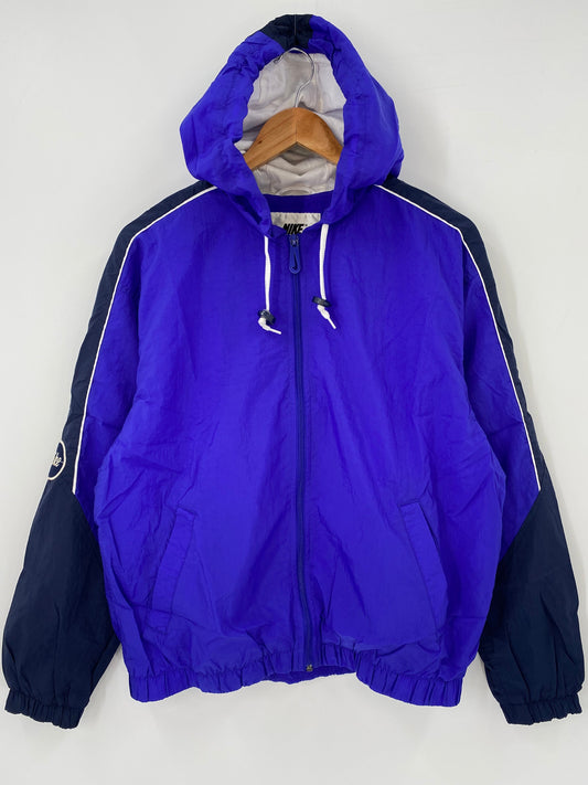.90’s NIKE Size Ladies M Vintage Hoodie Nylon-Jacket / E8506N