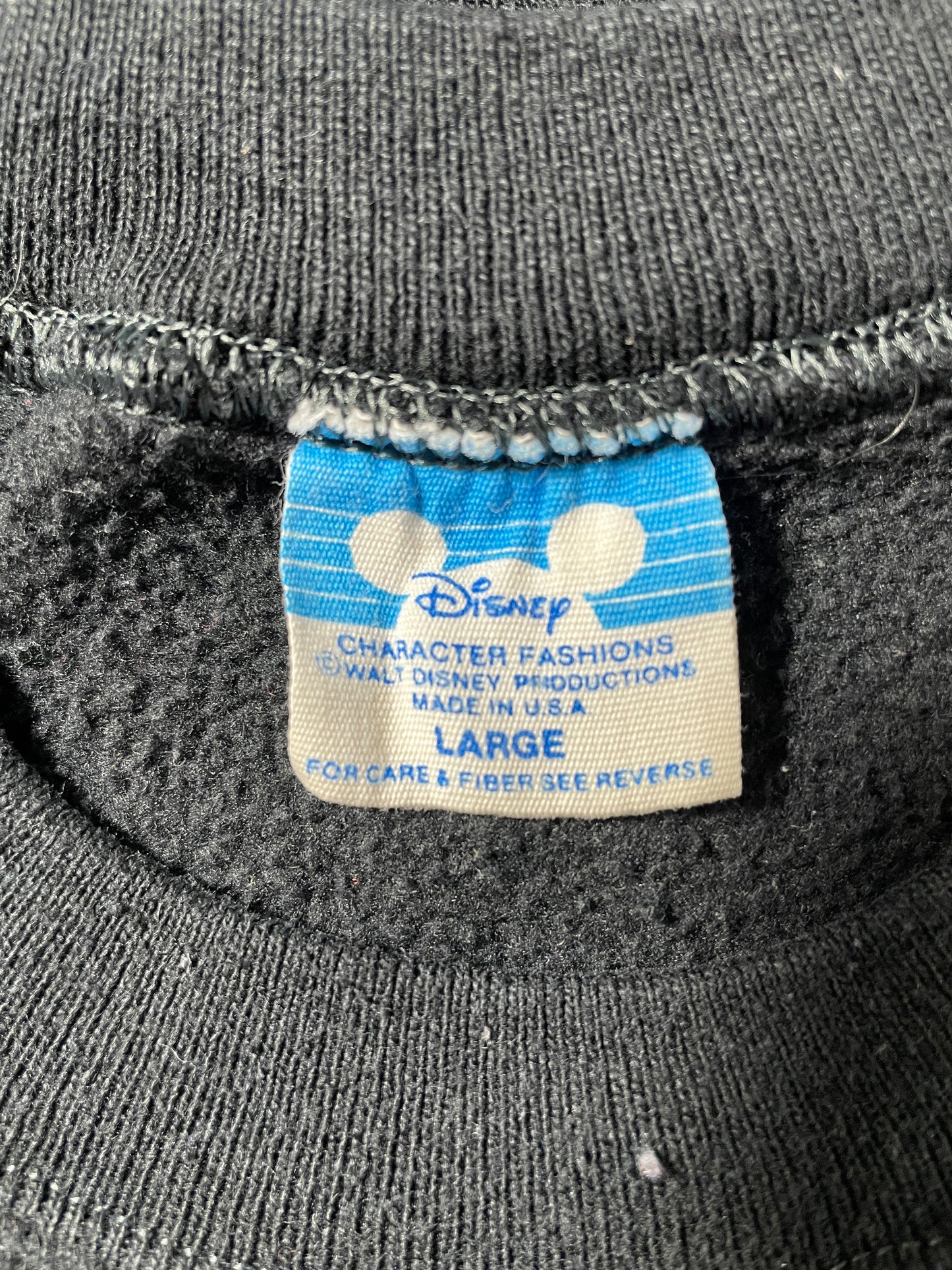 80’s DISNEY MICKEY Made in USA Size Ladies L Vintage Sweat-Shirt / G557S