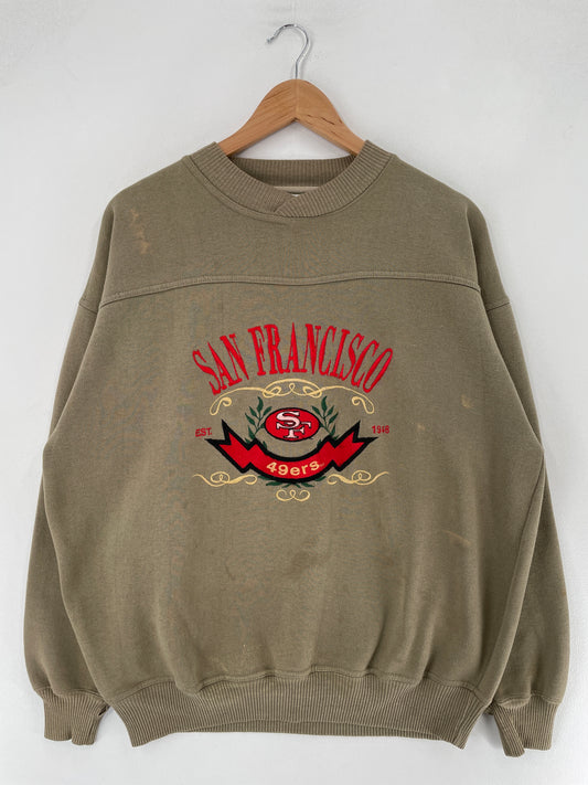 90’s SAN FRANCISCO 49ERS Size L NFL Sweat-Shirt / F4209S