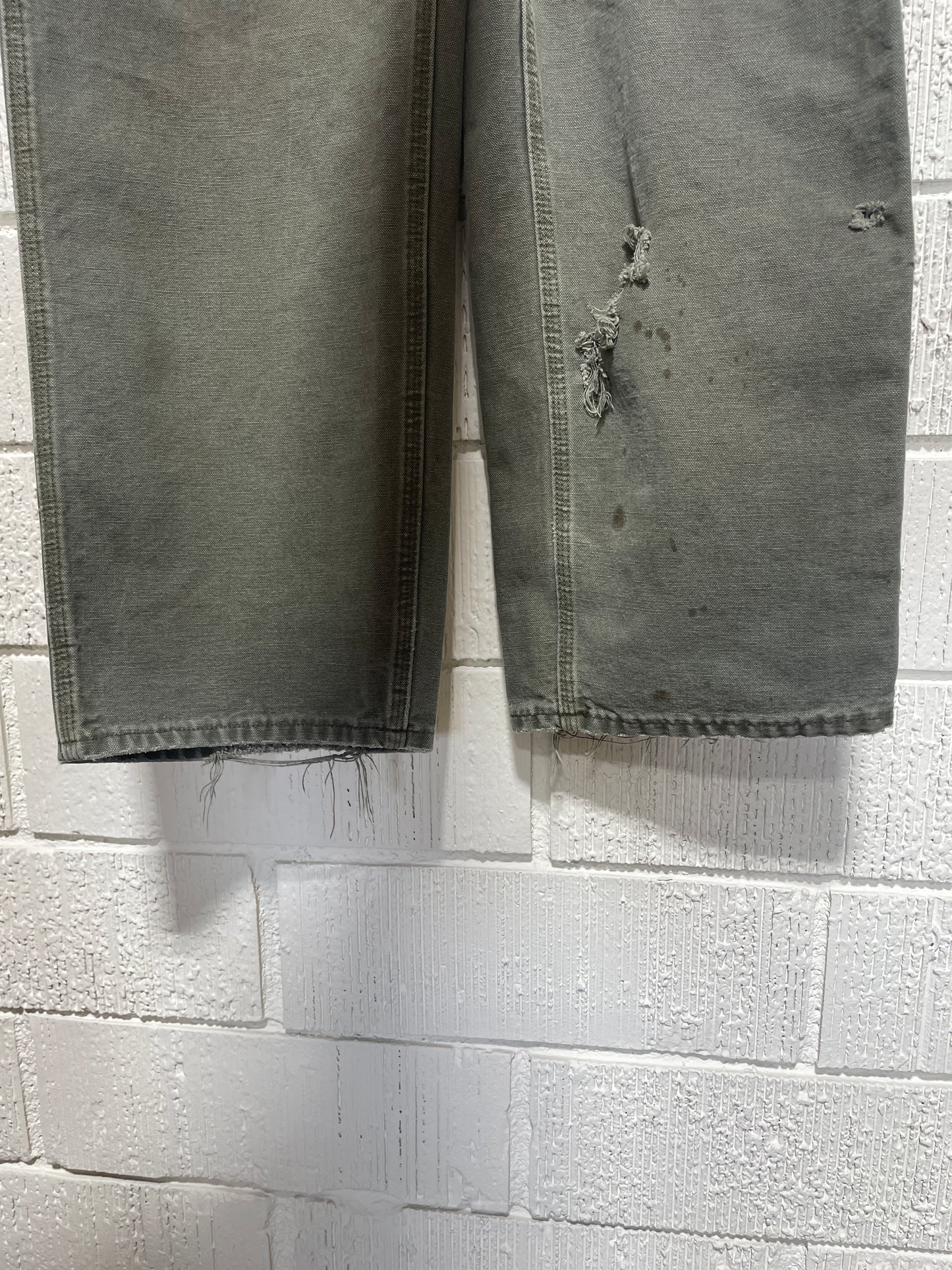 (W37xL32) Vintage CARHARTT Distressed Style Duck Pants / A1162P