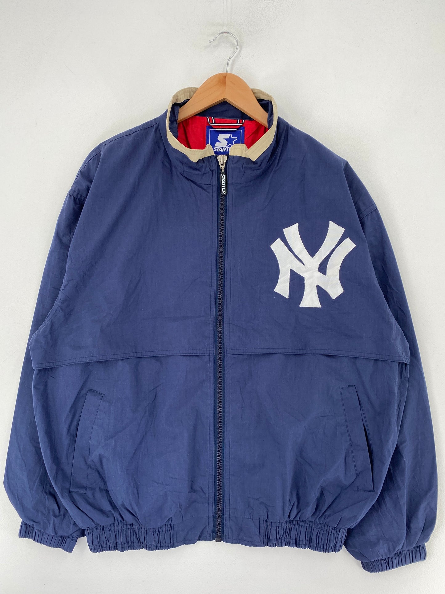 90’s STARTER x NEW YORK YANKEES Size XL MLB Nylon Jacket / F8997N