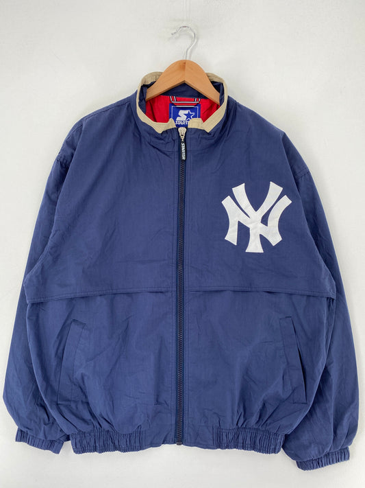 90’s STARTER x NEW YORK YANKEES Size XL MLB Nylon Jacket / F8997N