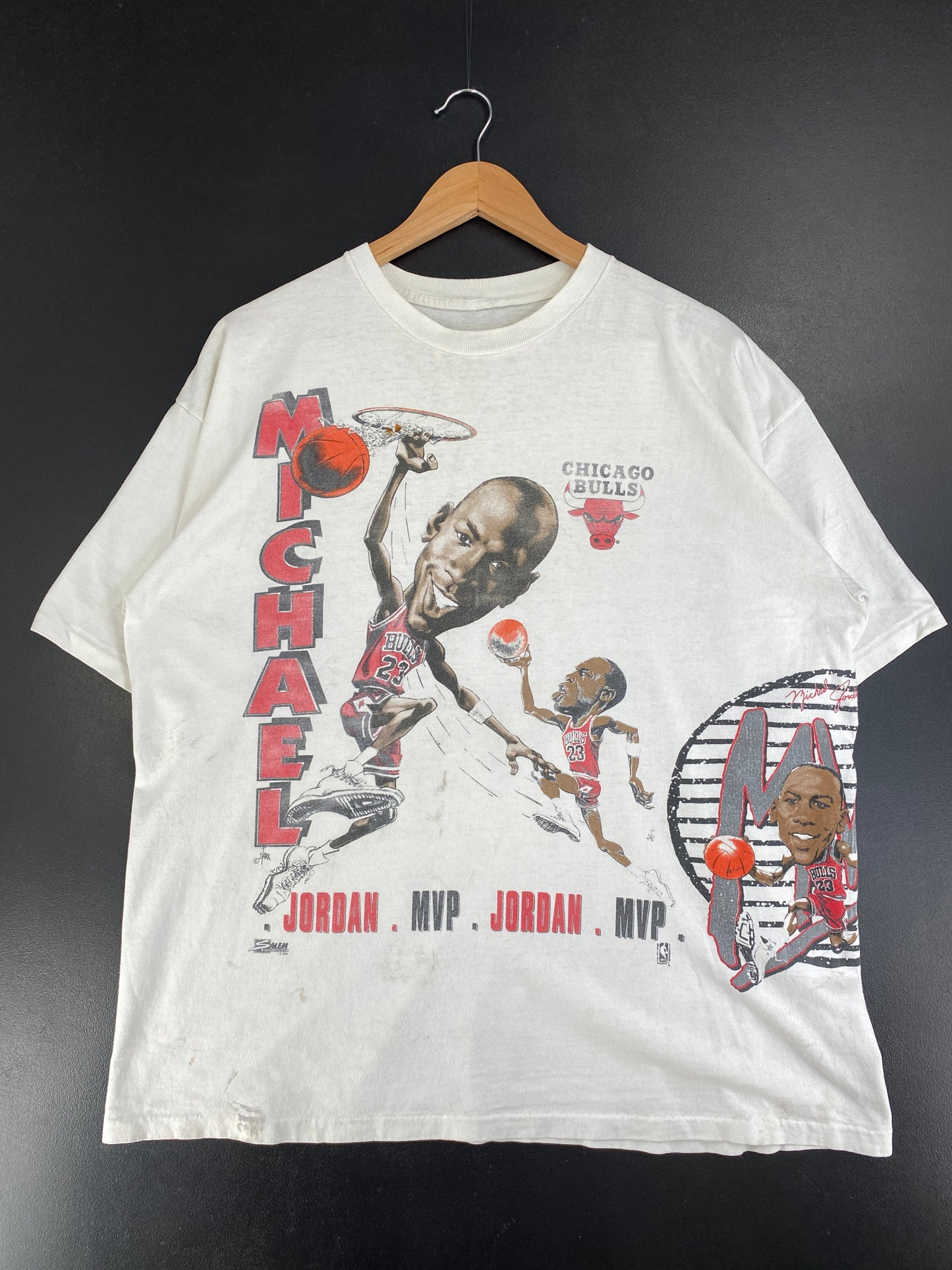 Vintage CHICAGO BULLS Size Approx.XL Vintage NBA T-Shirt / G3086T
