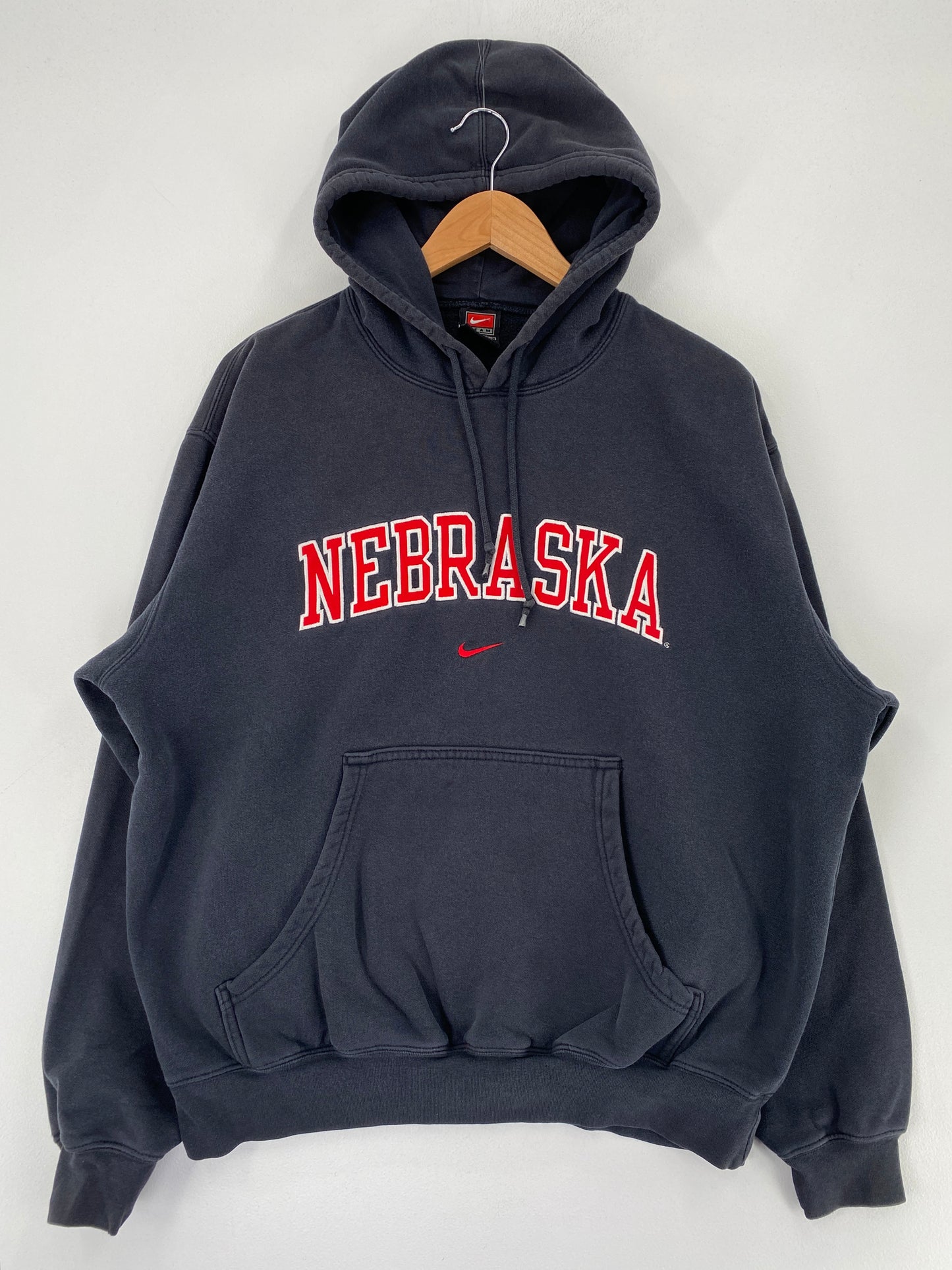 00’ NIKE x NEBRASKA Size M Hoodie Sweat Shirt / F9039S