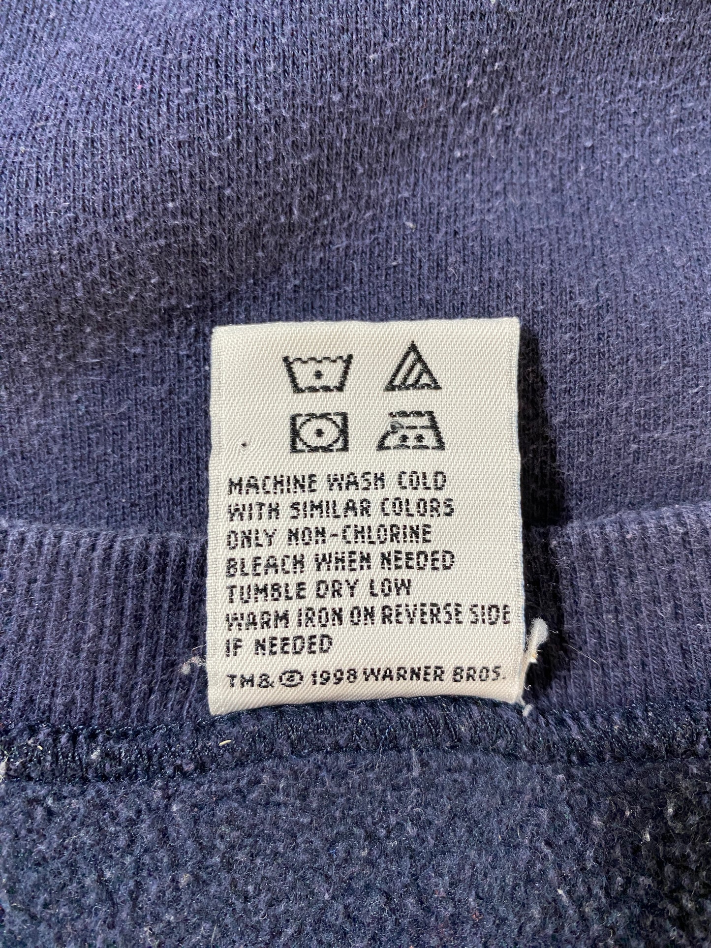 1998 WARNER BROS Size L Vintage Sweat-Shirt / G1514S