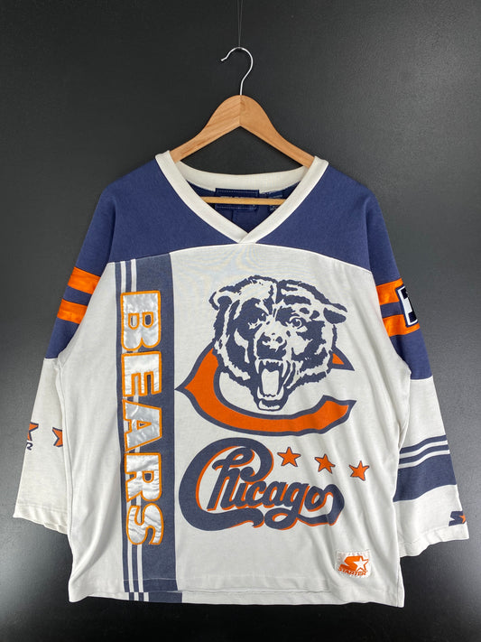 Early 90’s STARTER x CHICAGO BEARS Size XL NFL Jersey Game-shirt / F4605S