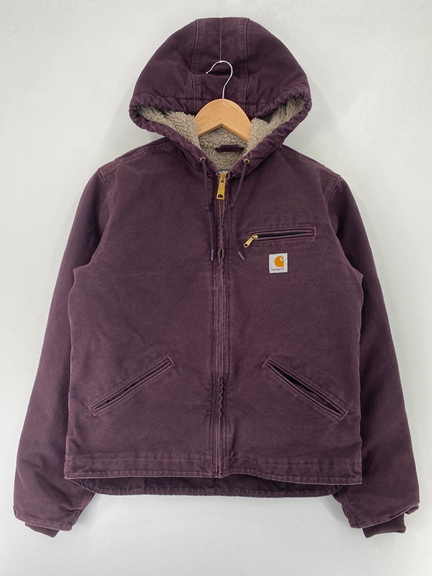 .Vintage CARHARTT Size Ladies S Duck Hoodie Jacket / F9405J