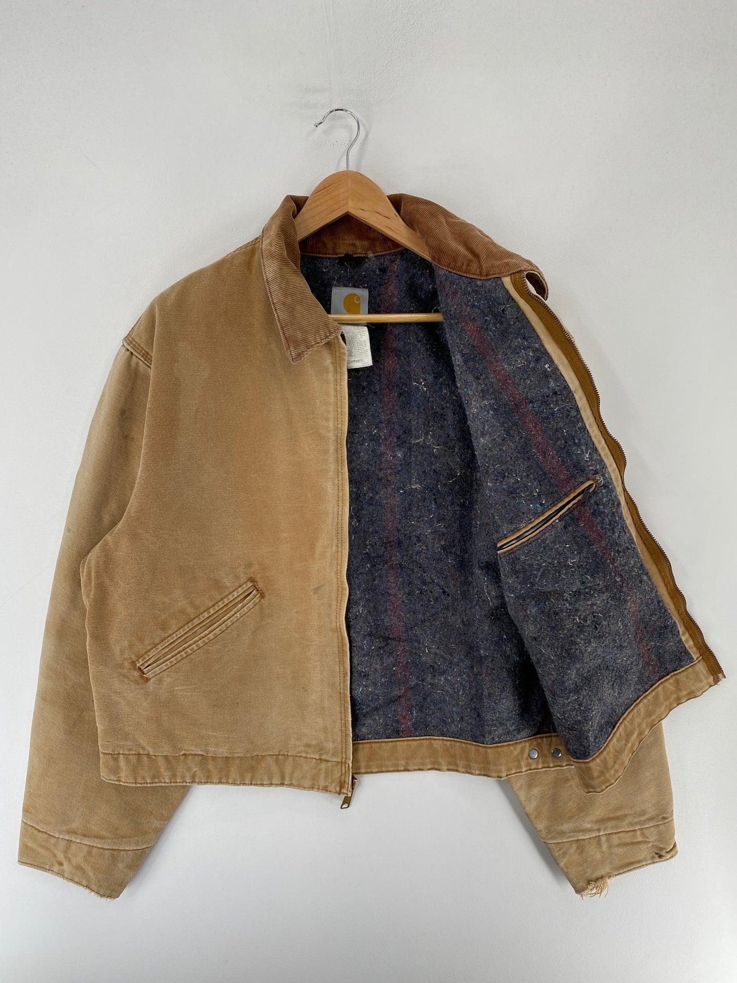 Vintage CARHARTT Size 48(XL) ZIP-UP Duck Jacket / F2738J