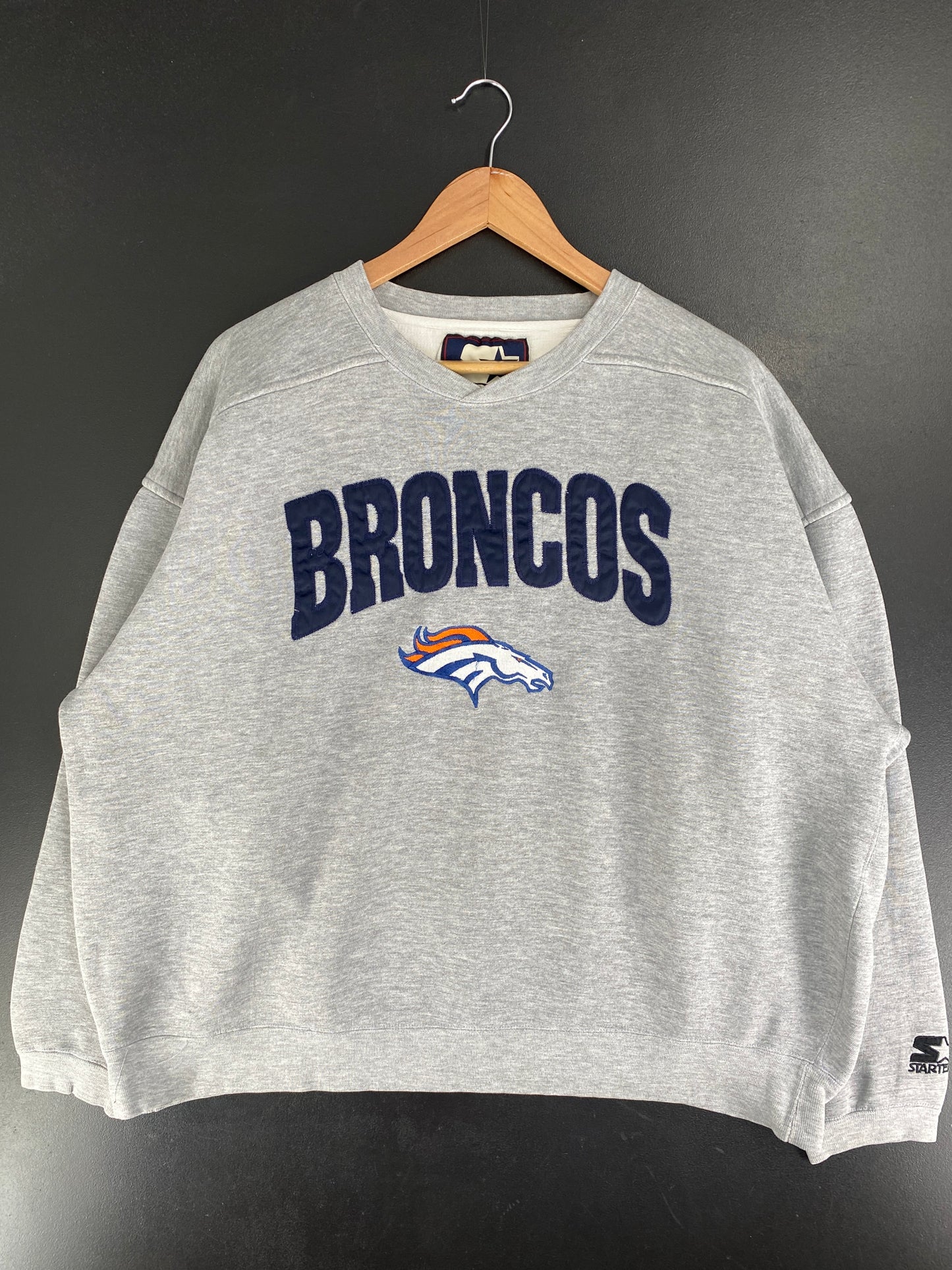 90’s STARTER x DENVER BRONCOS Size XL NFL Sweat-shirt / F8986S