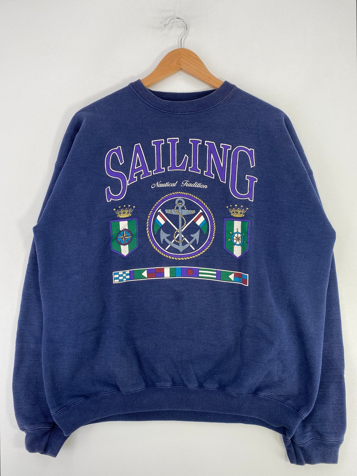 90's SAILING Made in USA Size L Vintage Sweat-Shirt / G966S